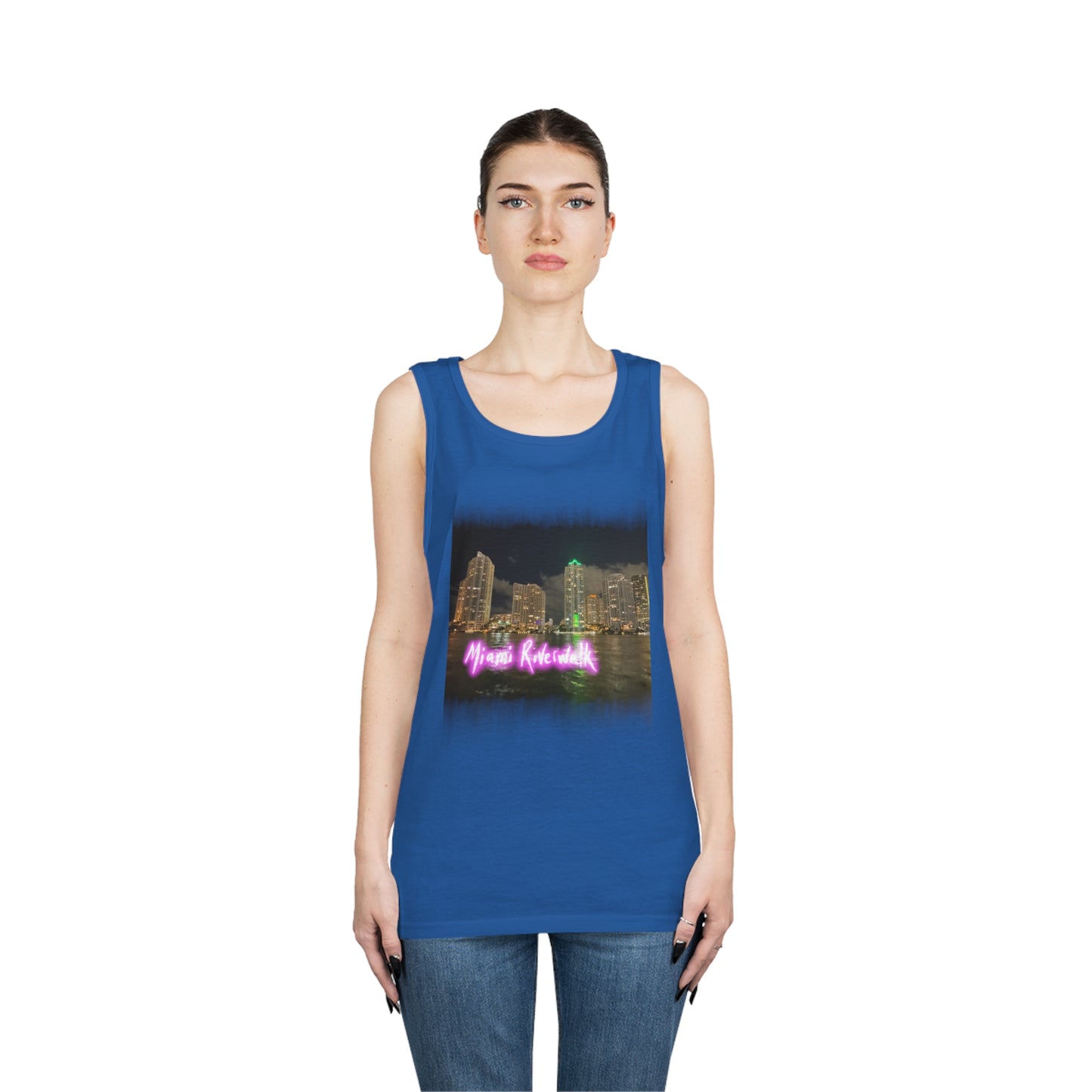 Unisex Heavy Cotton Tank Top - Miami Riverwalk