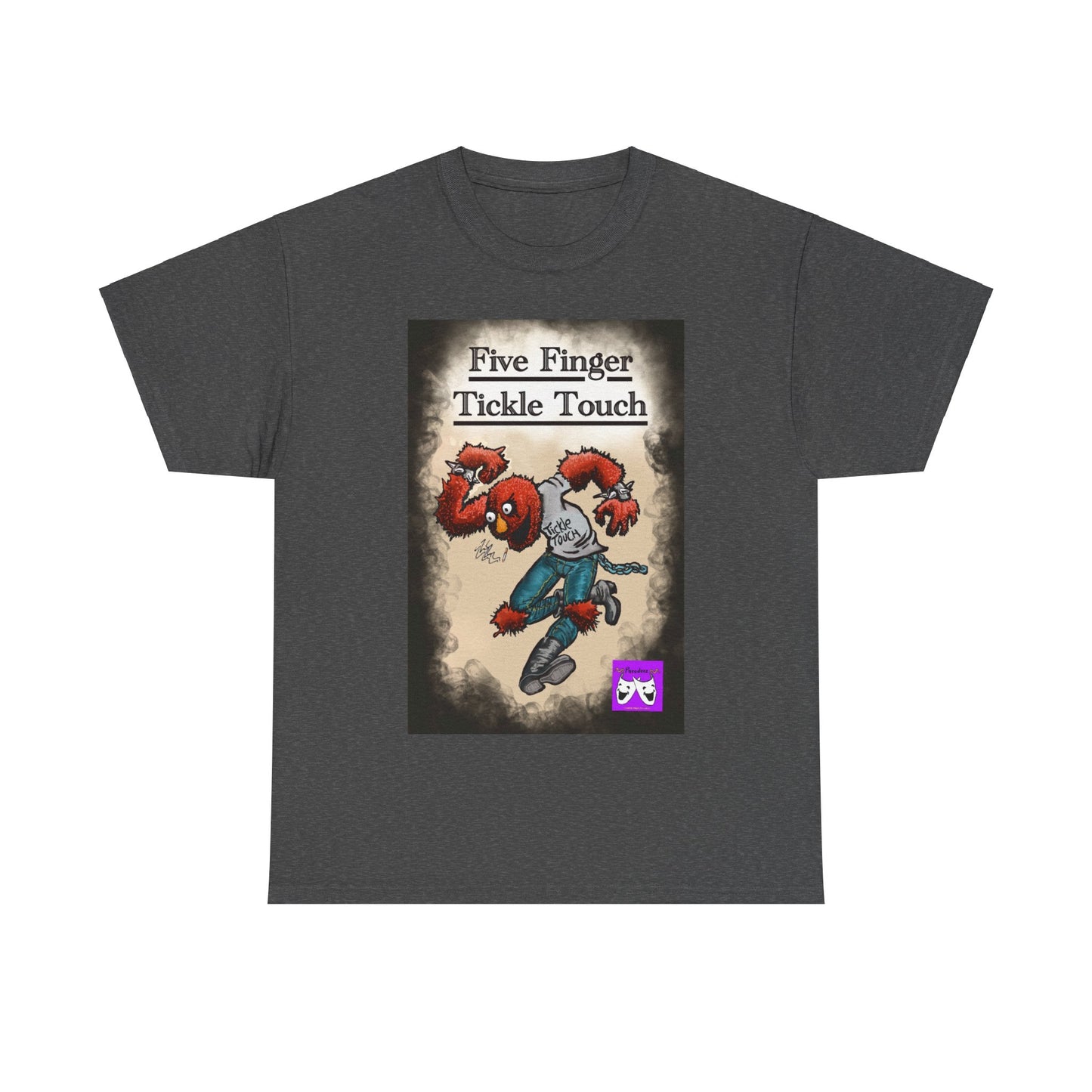 Unisex Heavy Cotton Tee - Five Finger Tickle Touch
