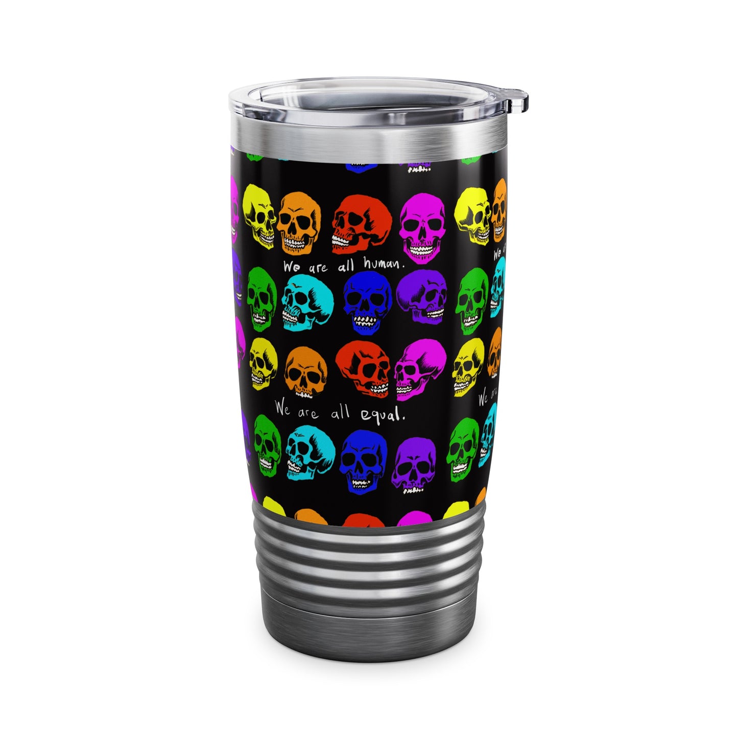 Ringneck Tumbler, 20oz - Equality skulls