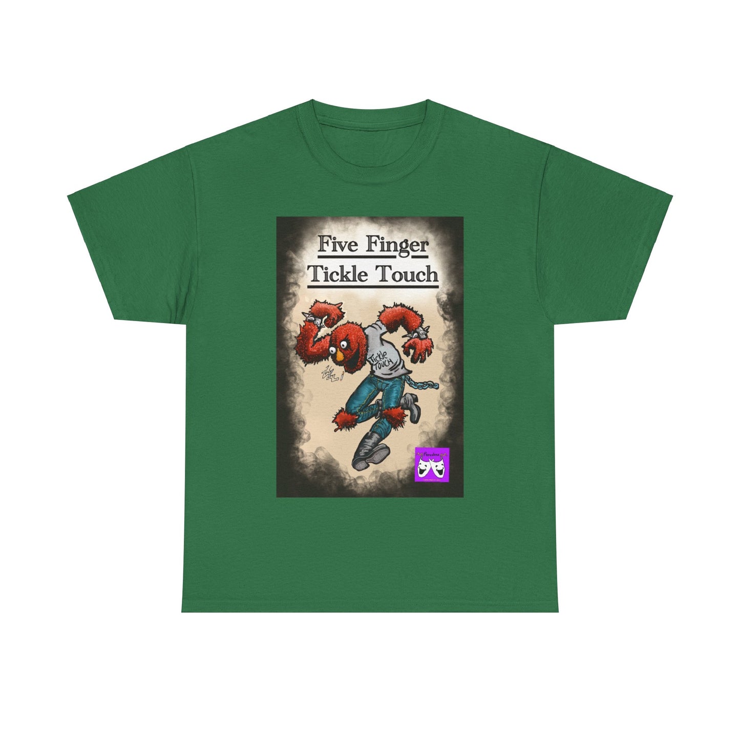 Unisex Heavy Cotton Tee - Five Finger Tickle Touch
