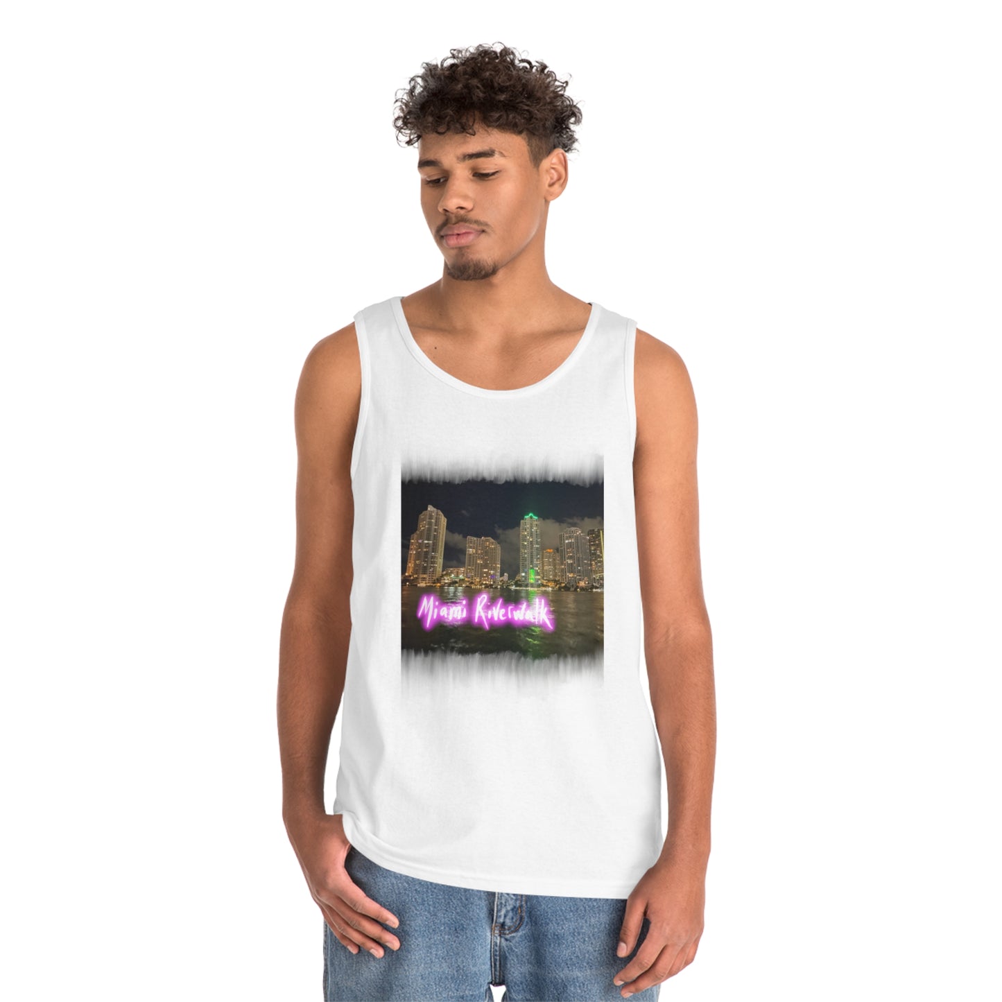 Unisex Heavy Cotton Tank Top - Miami Riverwalk