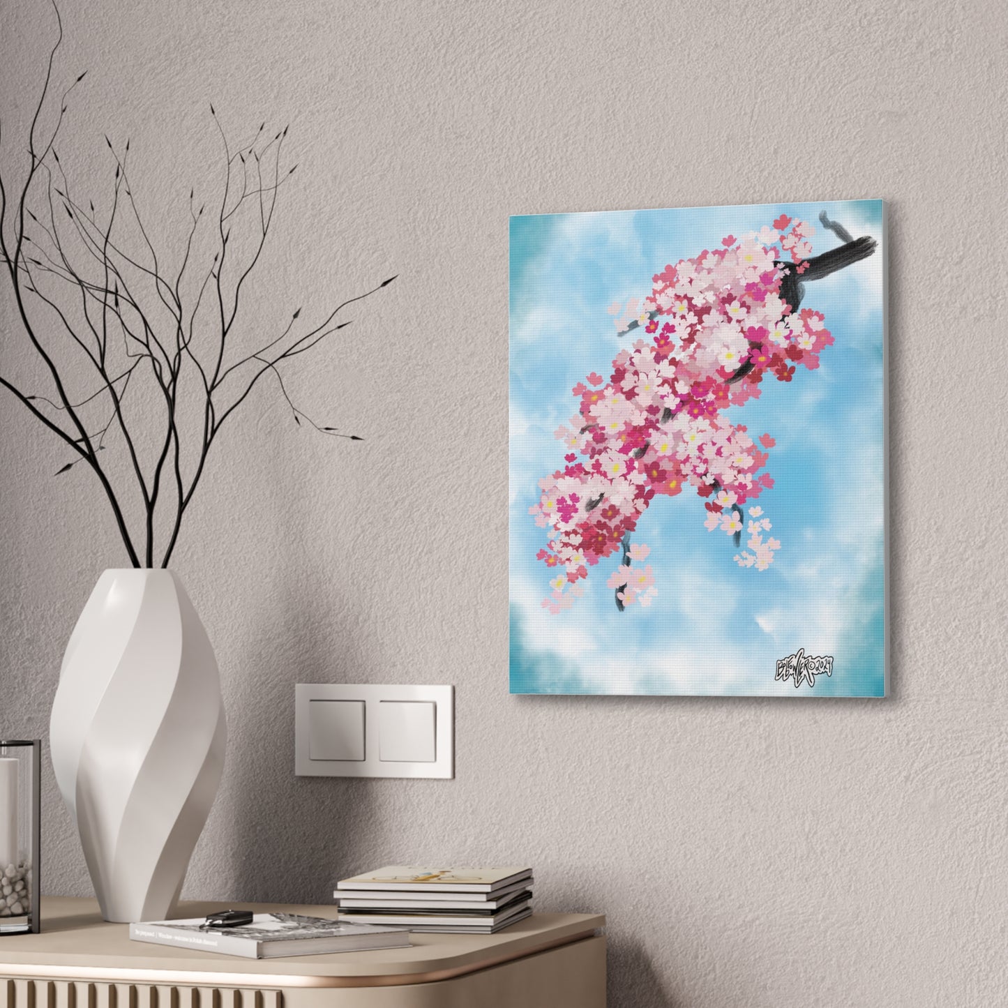 Stretched Canvas Print - Cherry Blossom