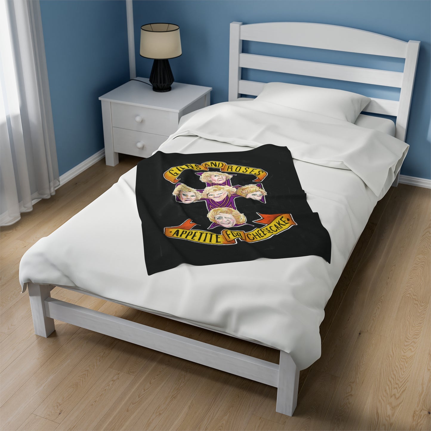 Velveteen Plush Blanket - Appetite for Cheesecake