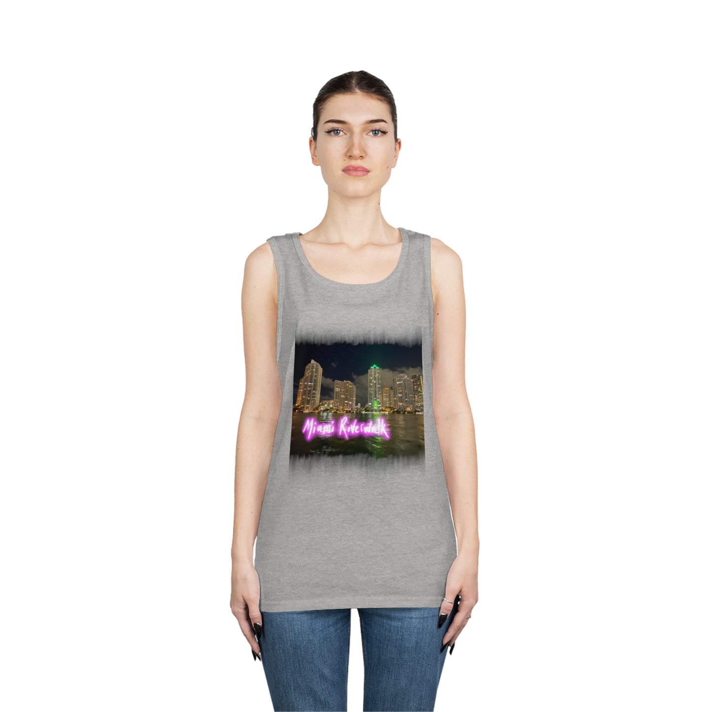 Unisex Heavy Cotton Tank Top - Miami Riverwalk