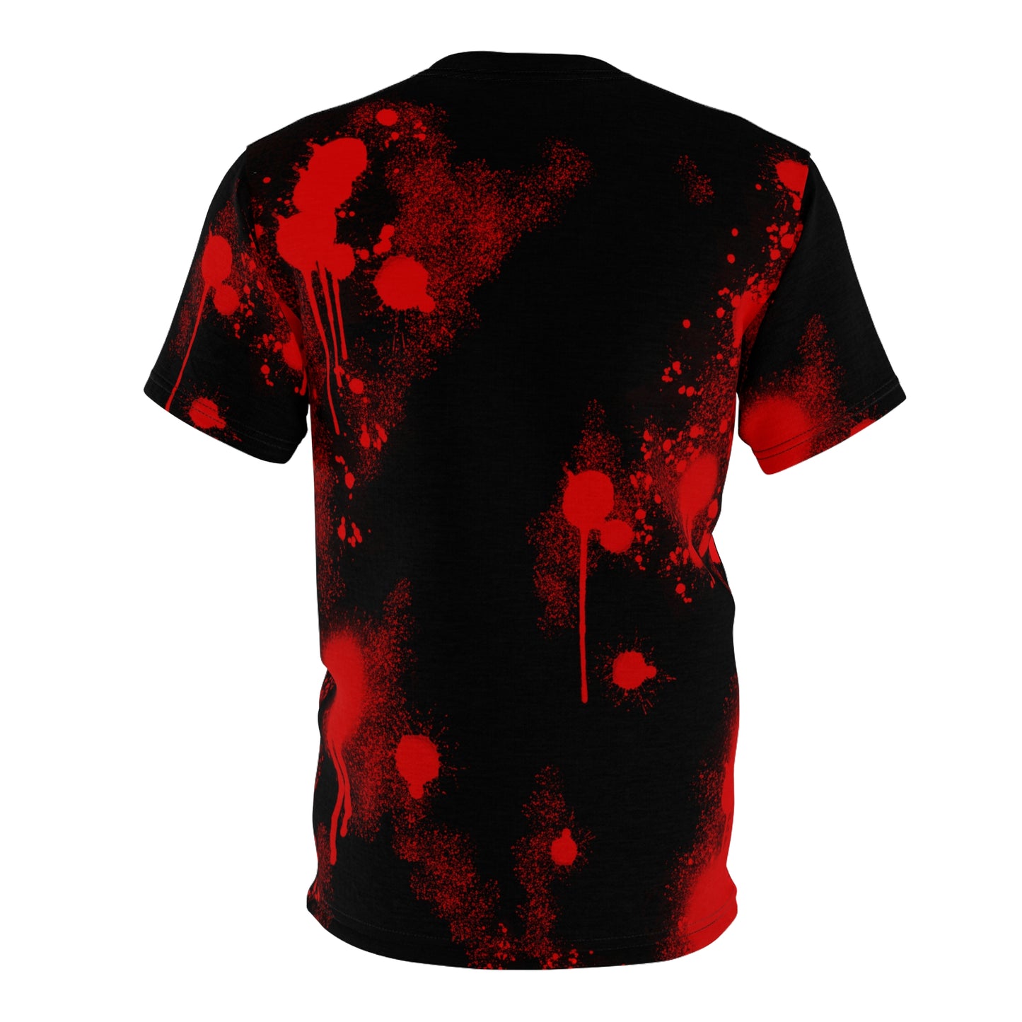 Unisex Cut & Sew Tee (AOP) - I'm Okay (Black w/ Purple)