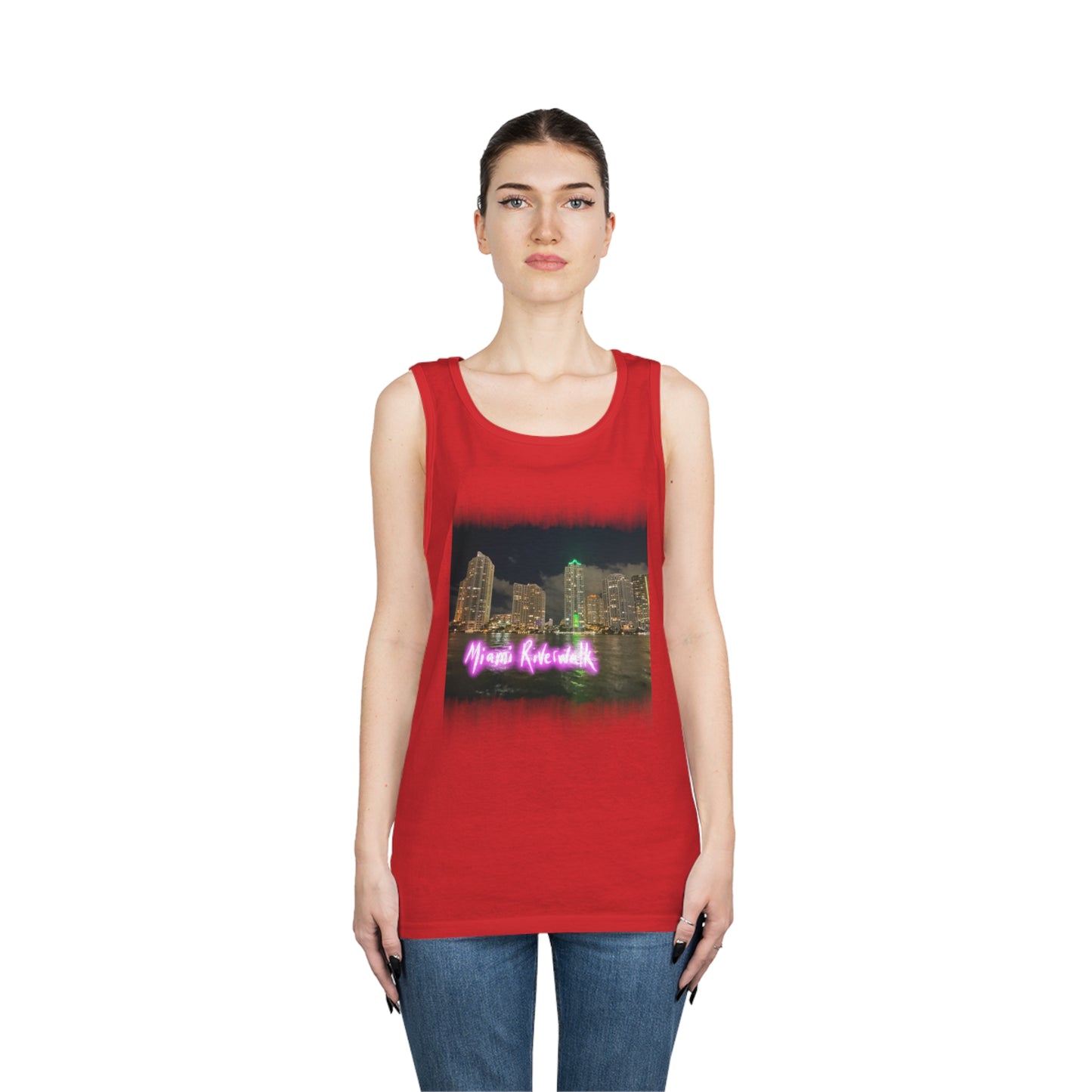 Unisex Heavy Cotton Tank Top - Miami Riverwalk