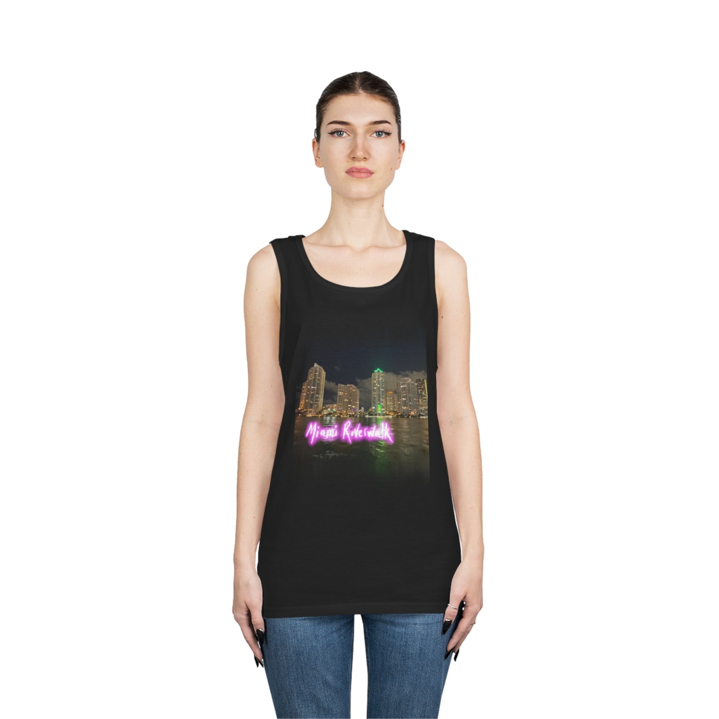 Unisex Heavy Cotton Tank Top - Miami Riverwalk