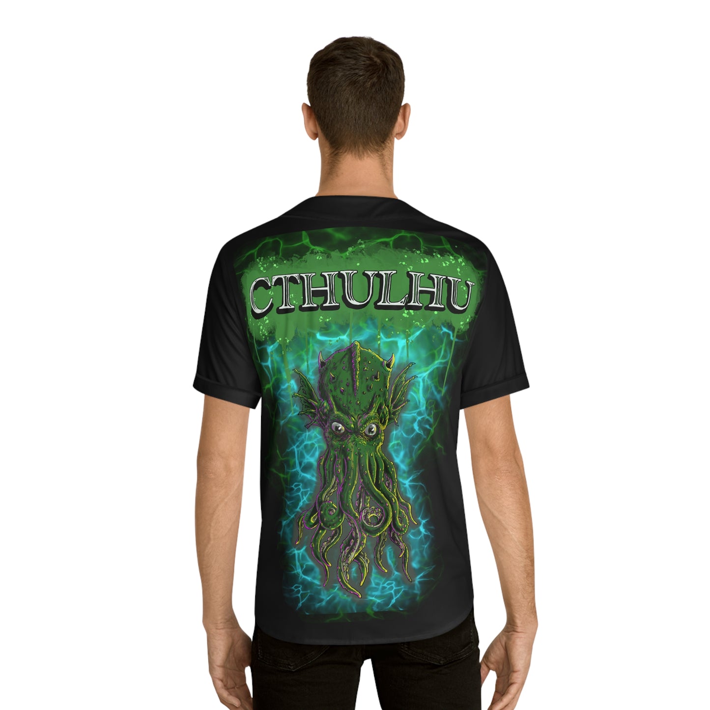 Men's Baseball Jersey - Cthulhu