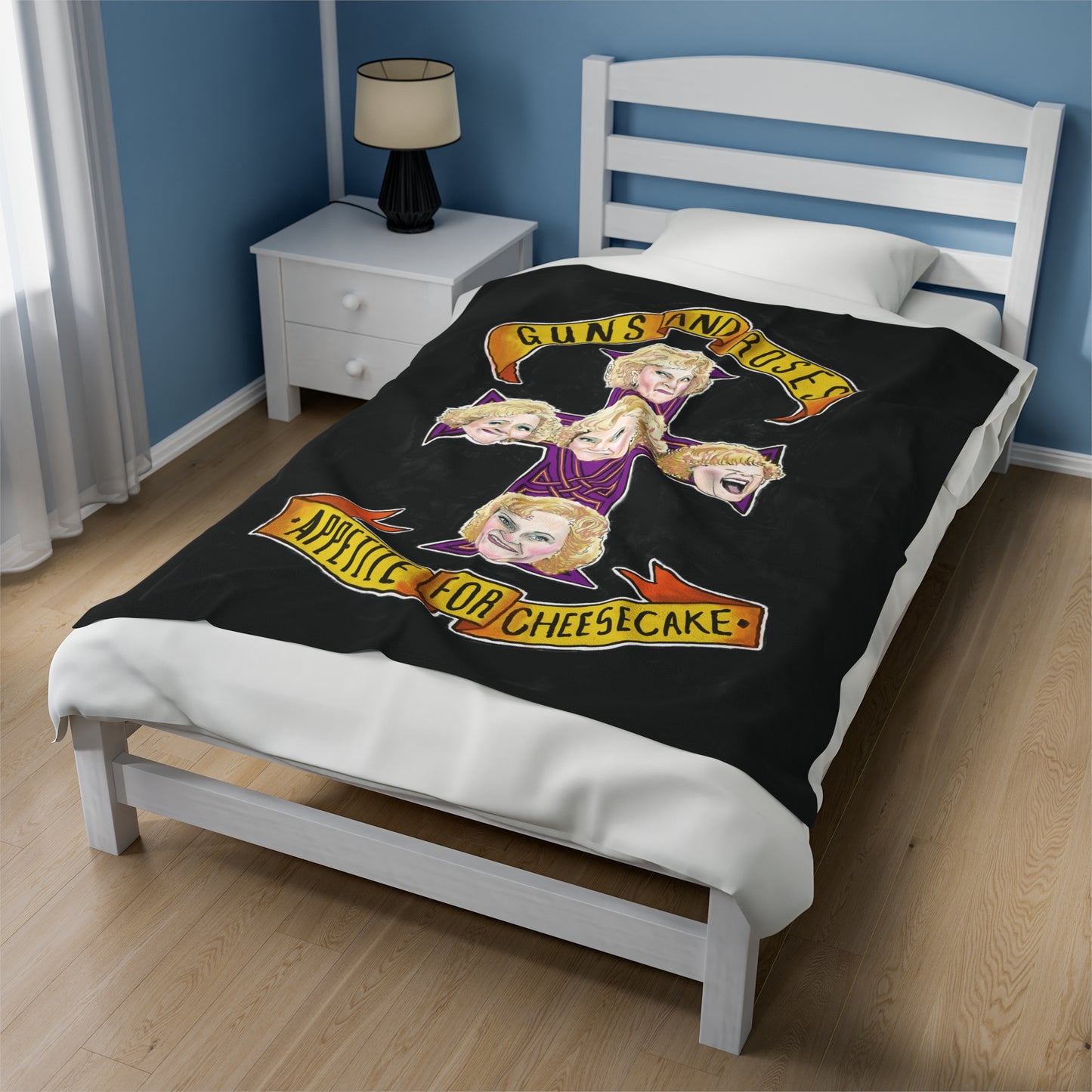 Velveteen Plush Blanket - Appetite for Cheesecake