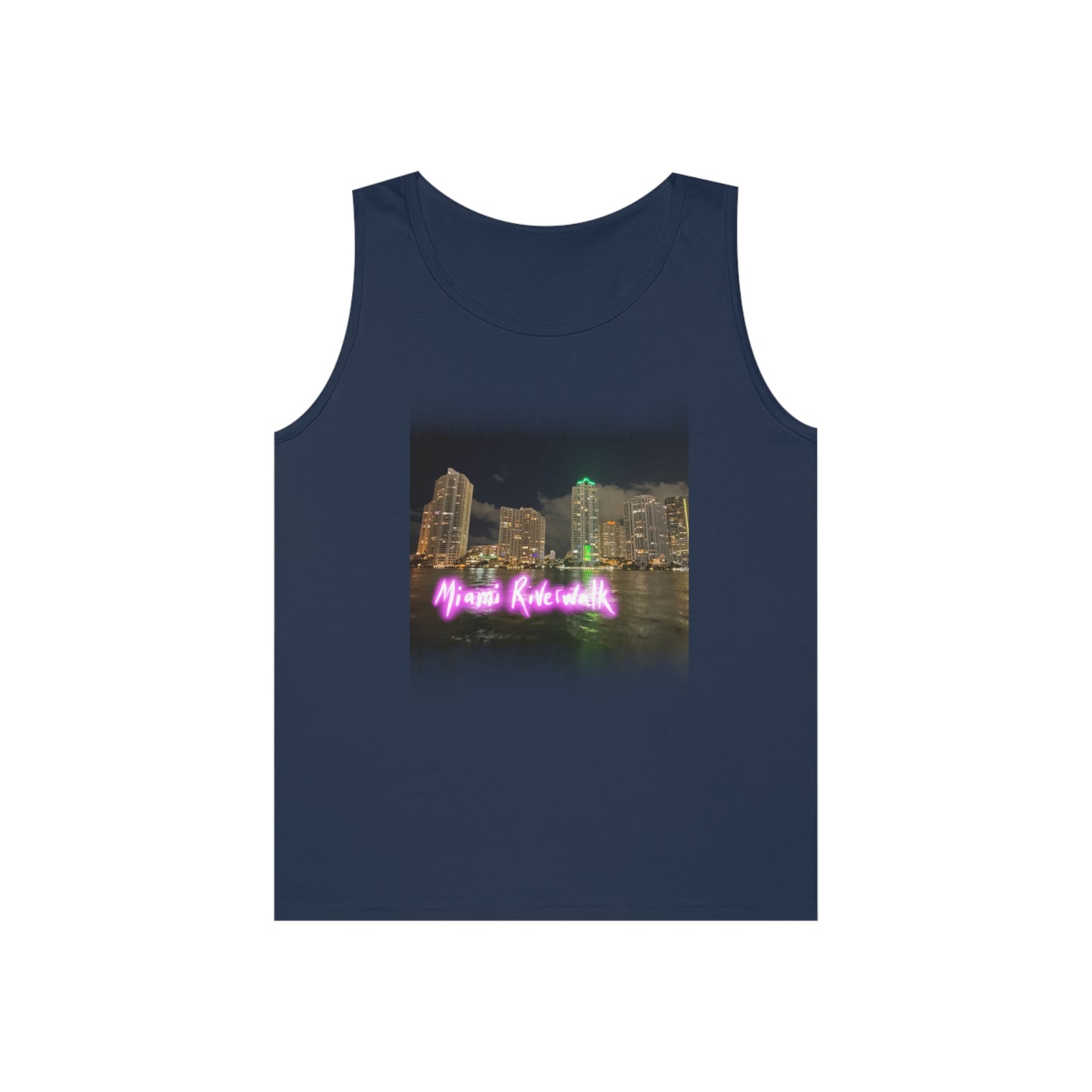 Unisex Heavy Cotton Tank Top - Miami Riverwalk