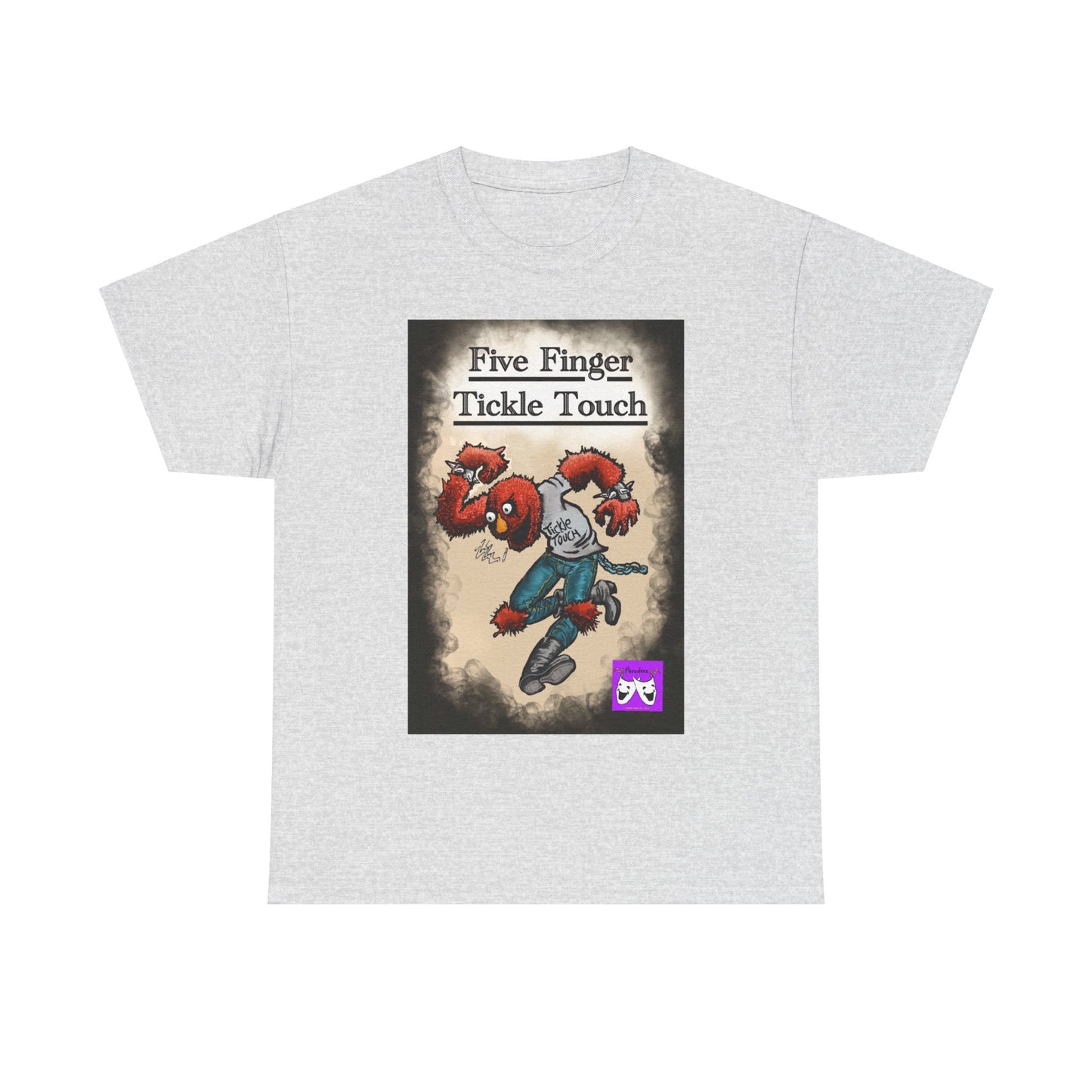 Unisex Heavy Cotton Tee - Five Finger Tickle Touch