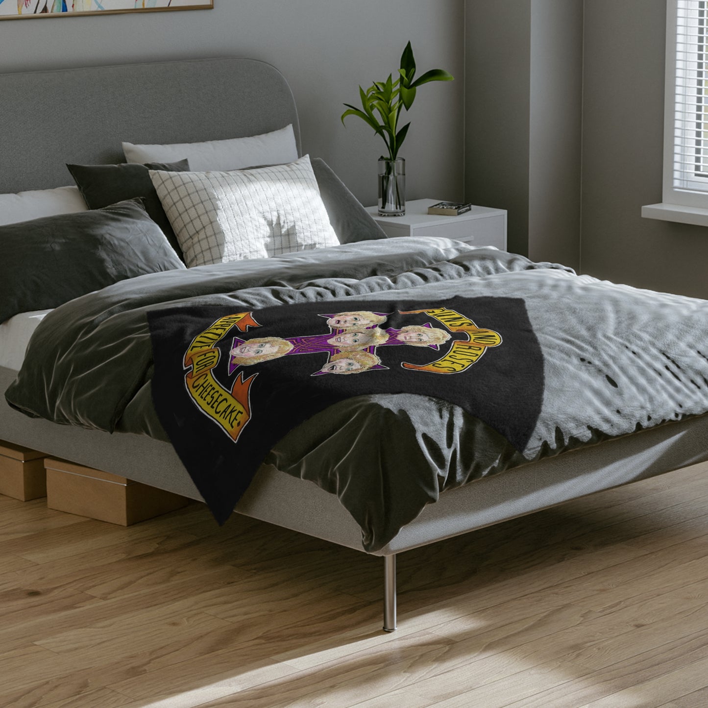 Velveteen Microfiber Blanket - Appetite for Cheesecake