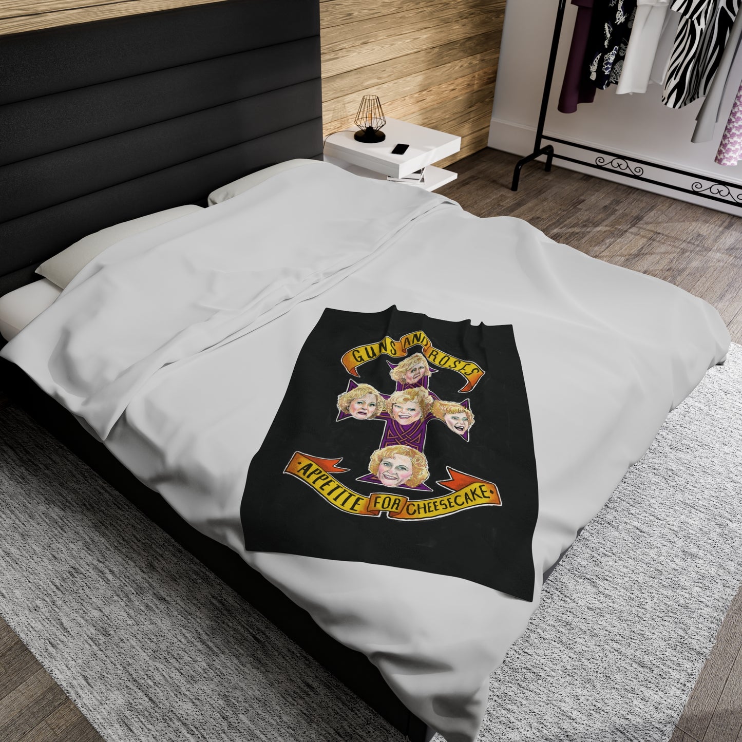 Velveteen Plush Blanket - Appetite for Cheesecake