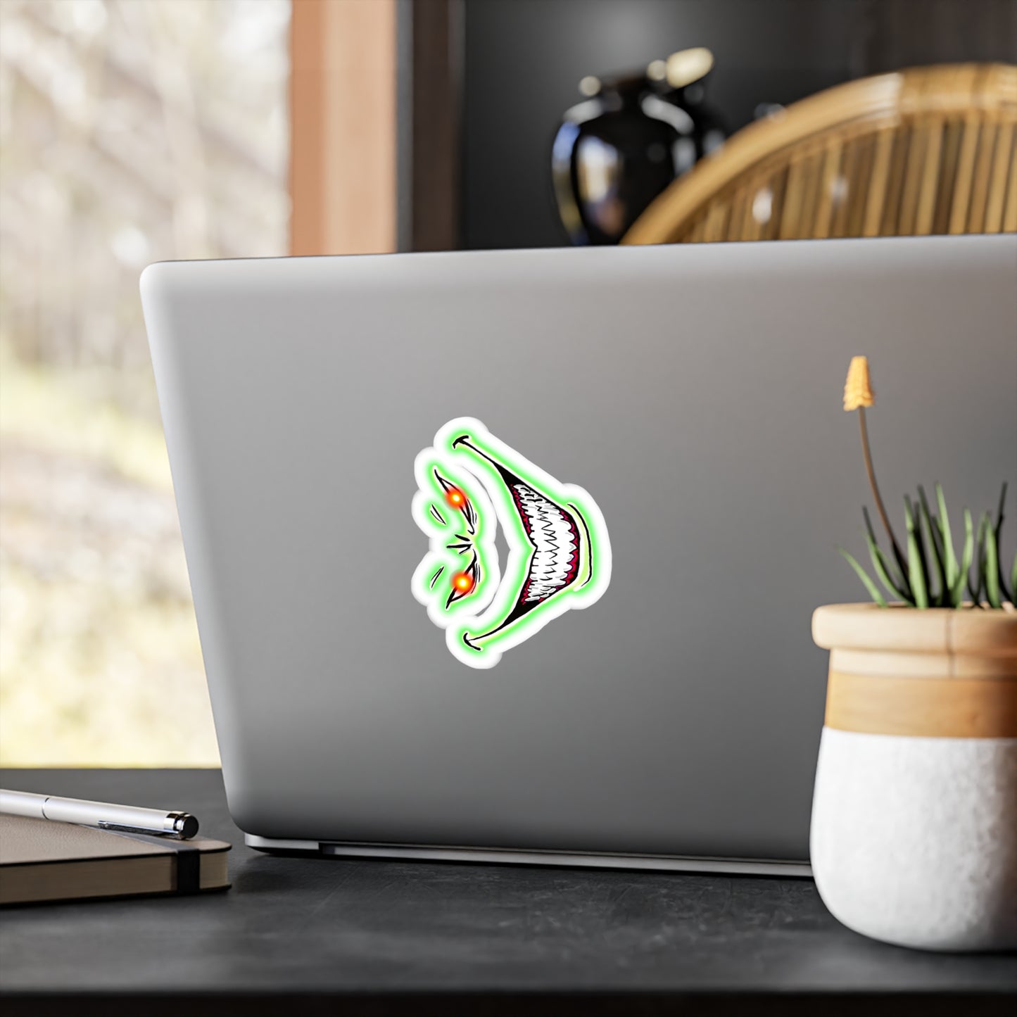 Kiss-Cut Vinyl Decals - Evil Grin
