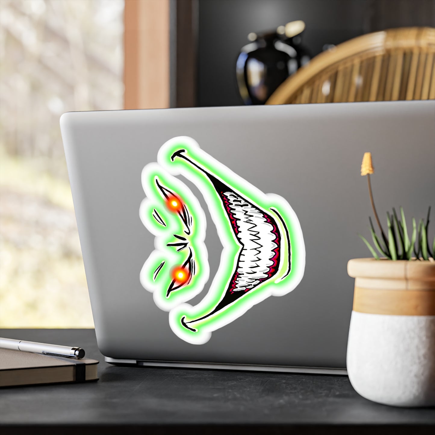 Kiss-Cut Vinyl Decals - Evil Grin
