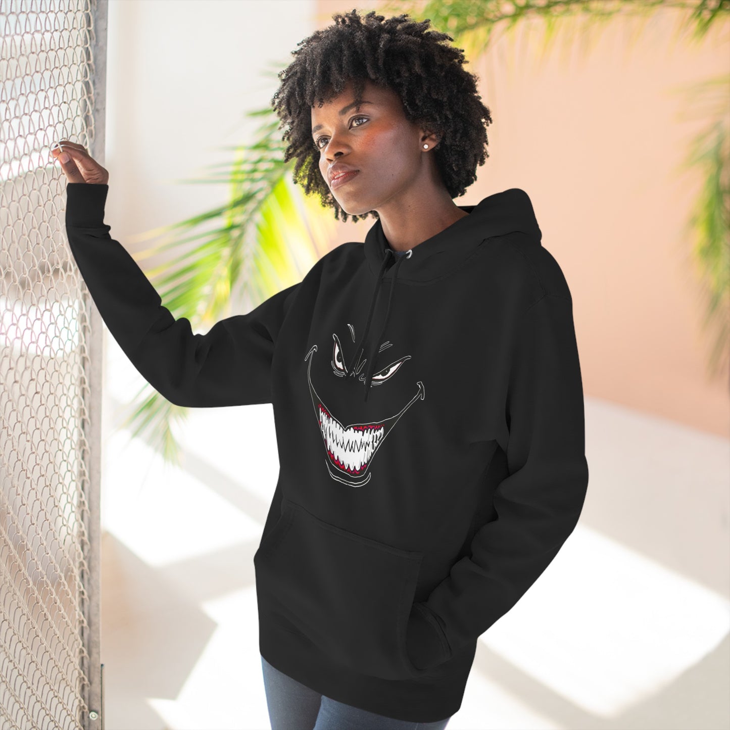Three-Panel Fleece Hoodie - 5FTT