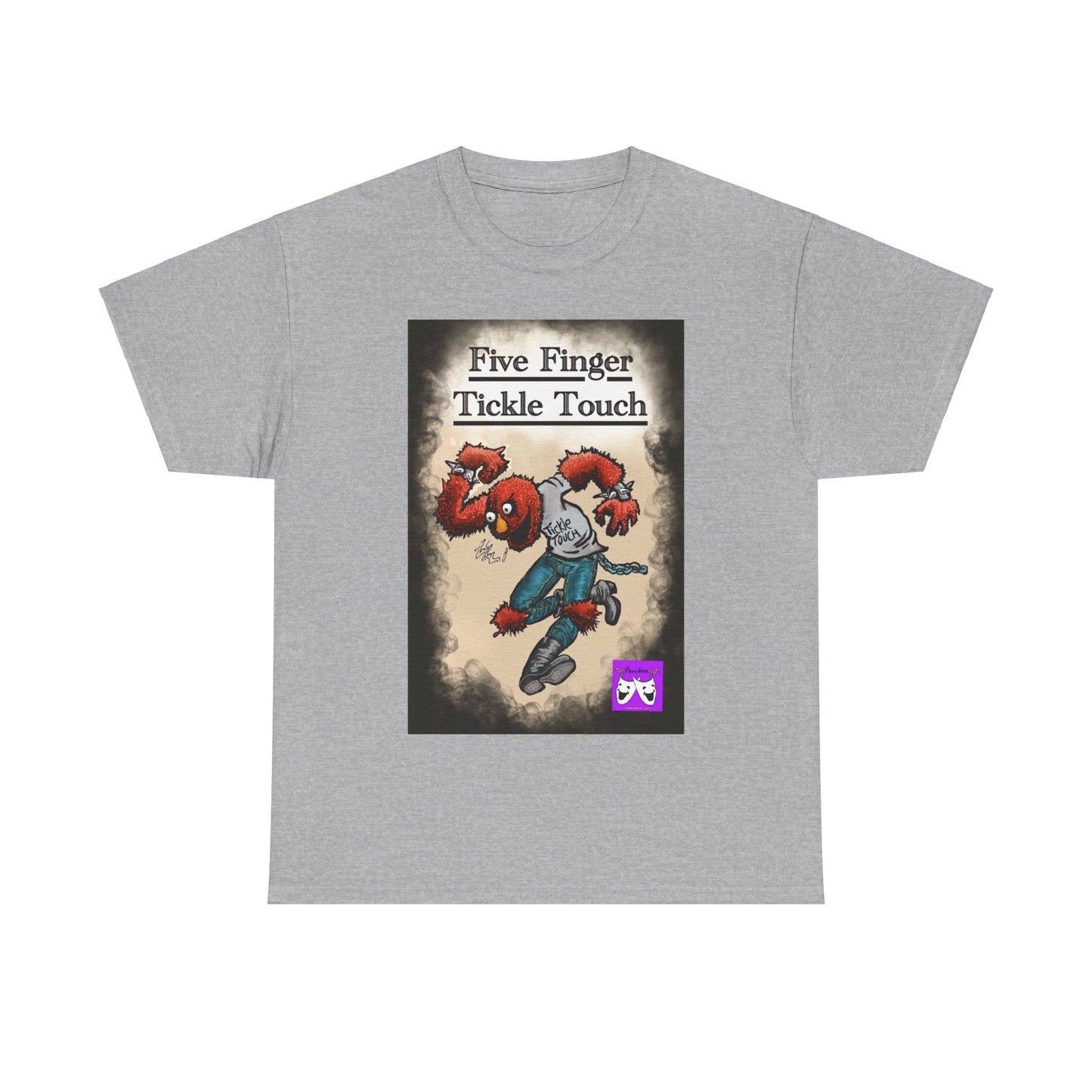 Unisex Heavy Cotton Tee - Five Finger Tickle Touch