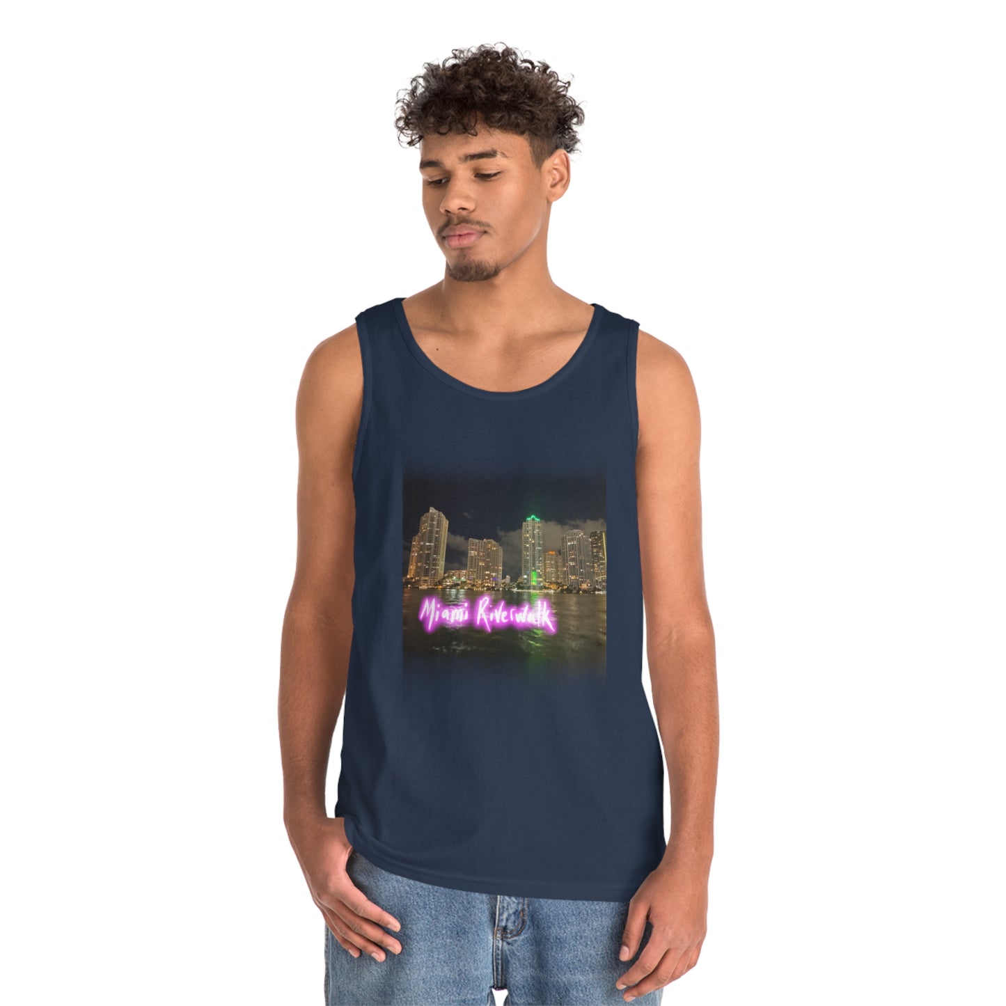 Unisex Heavy Cotton Tank Top - Miami Riverwalk