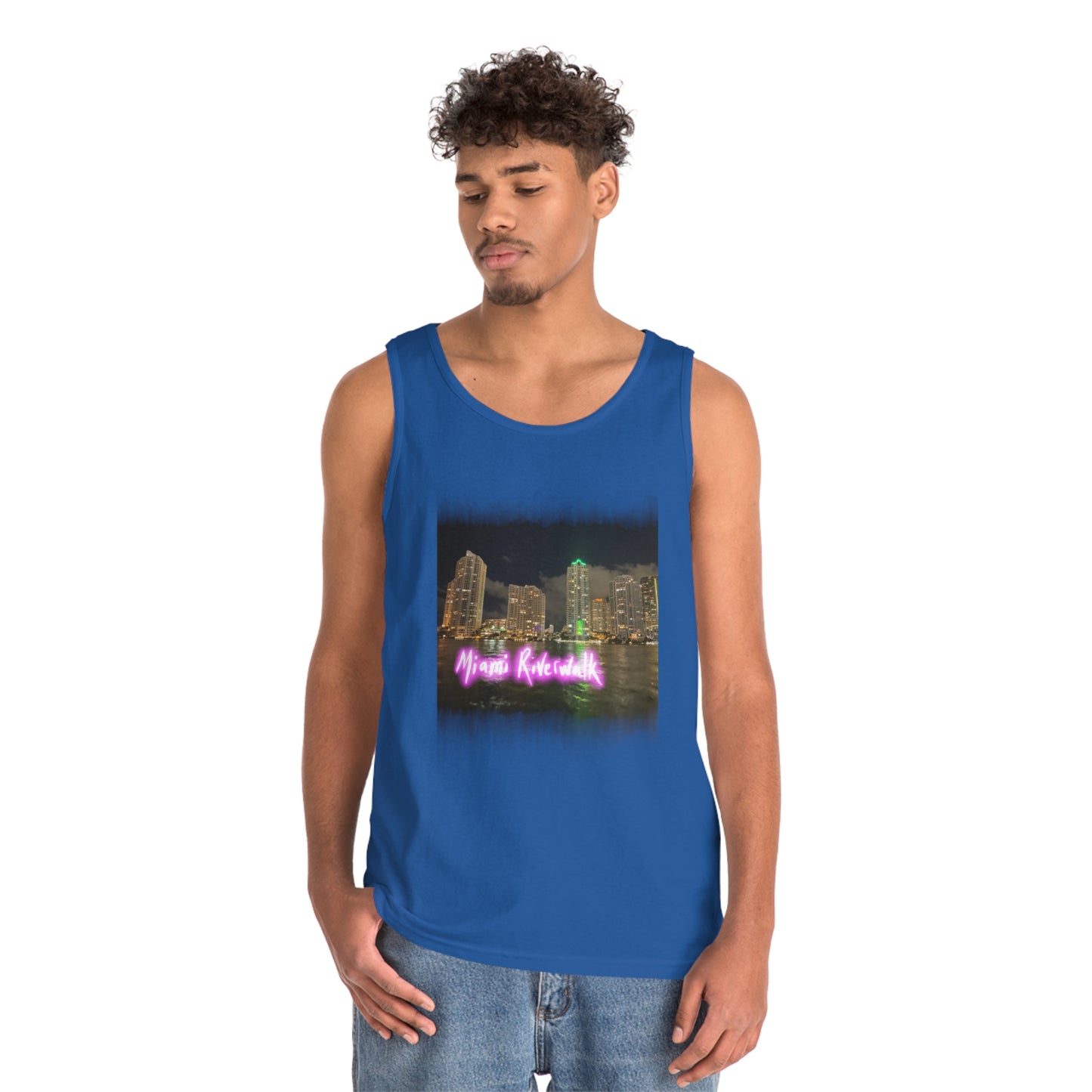 Unisex Heavy Cotton Tank Top - Miami Riverwalk