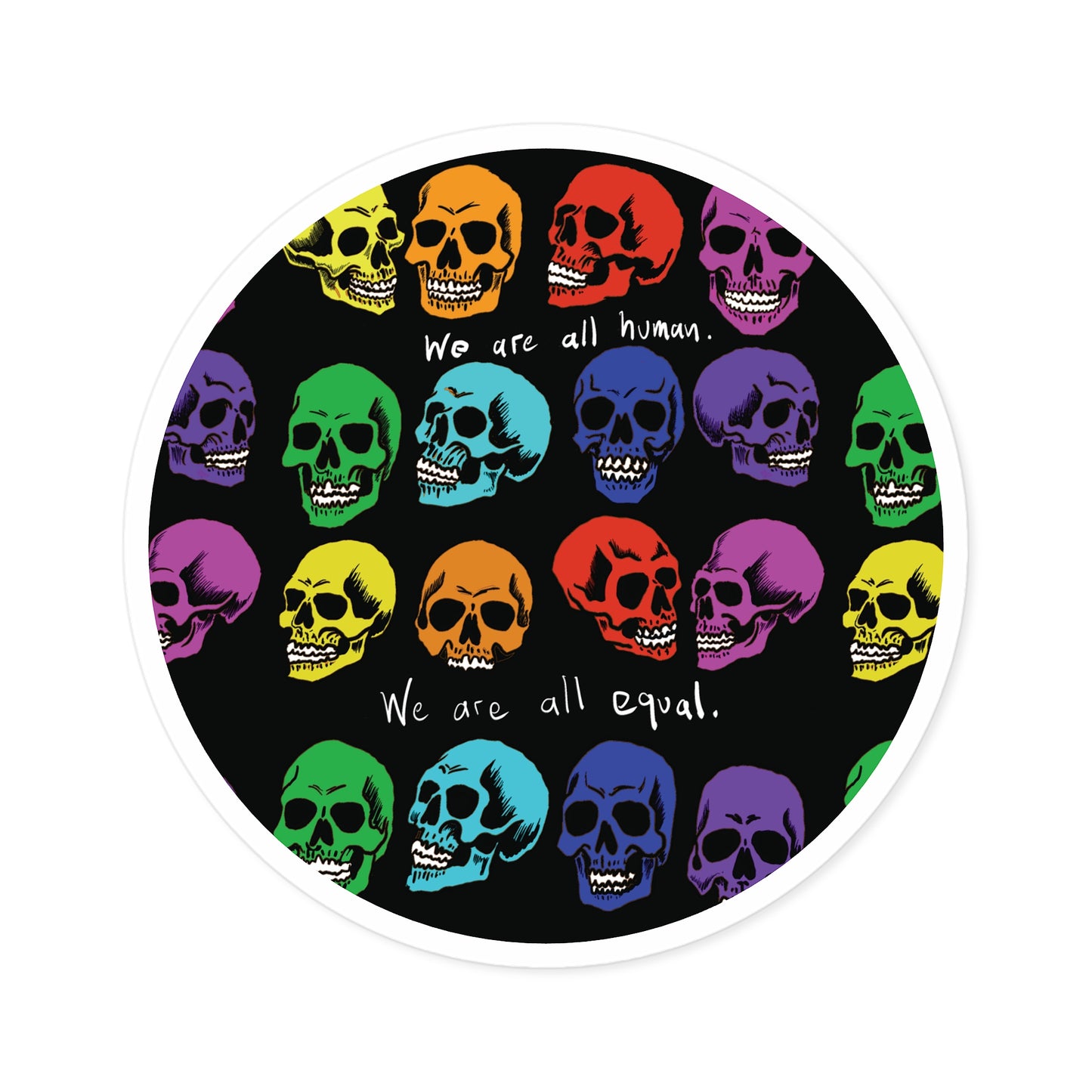 Round Stickers, Indoor\Outdoor - Equality