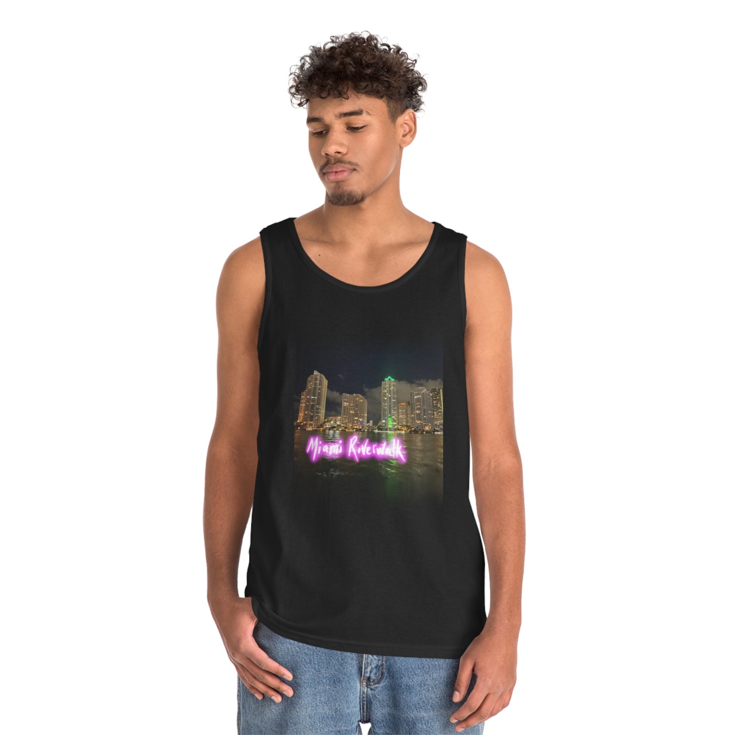 Unisex Heavy Cotton Tank Top - Miami Riverwalk