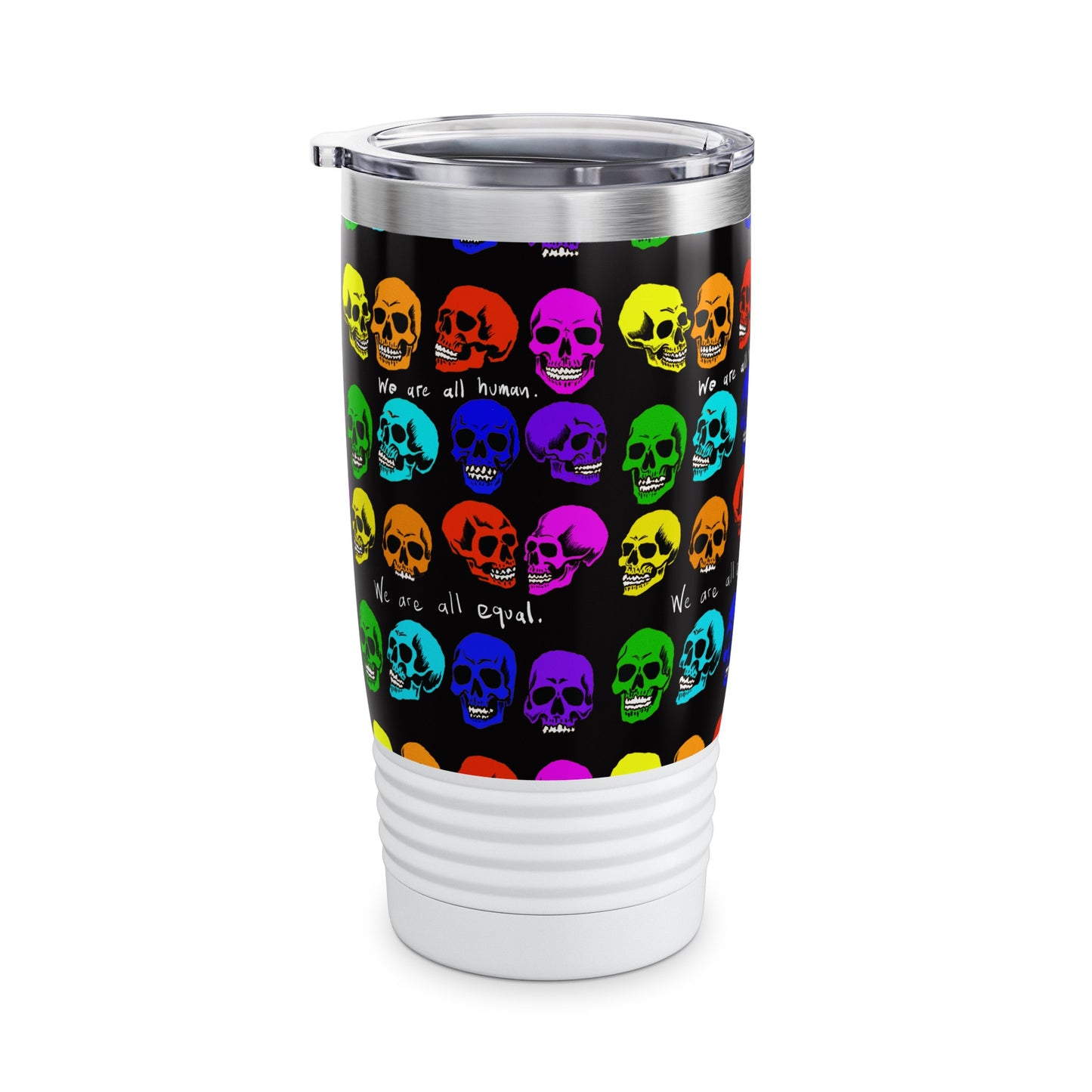 Ringneck Tumbler, 20oz - Equality skulls