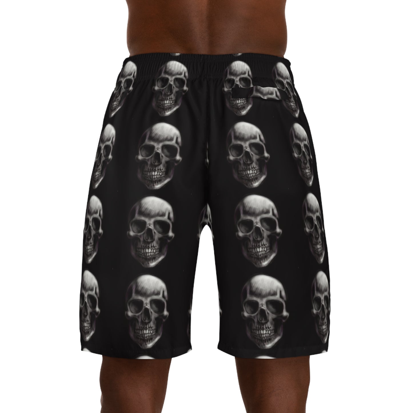 Skull Men's Jogger Shorts (AOP)