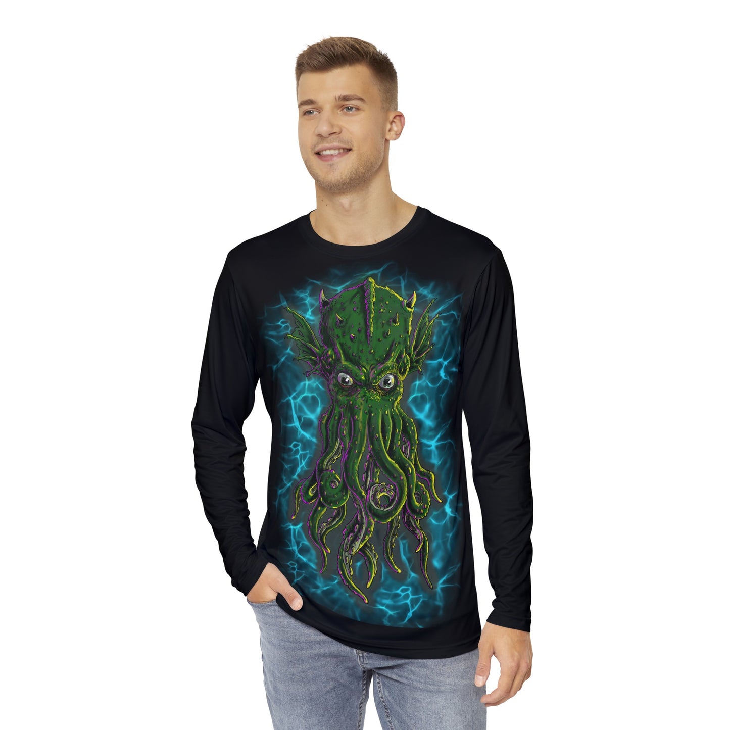 Men's Long Sleeve Shirt - Cthulhu