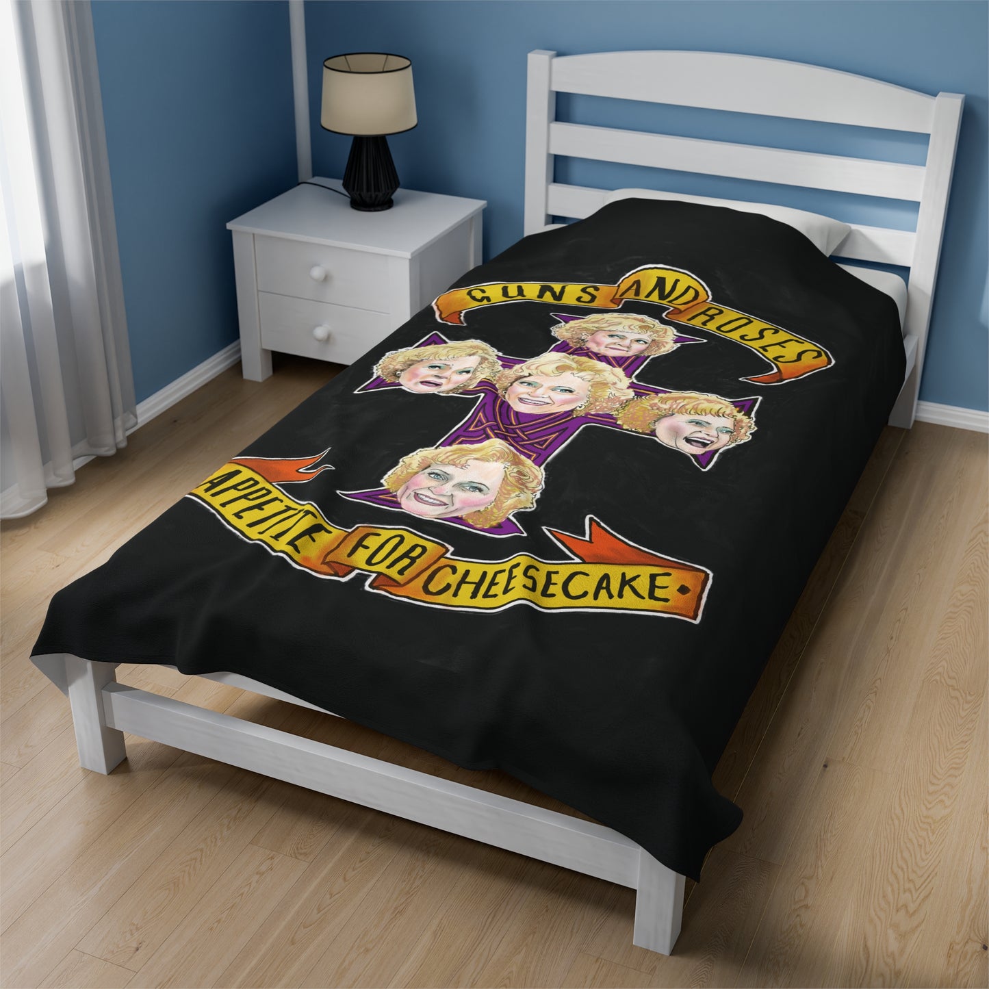 Velveteen Plush Blanket - Appetite for Cheesecake