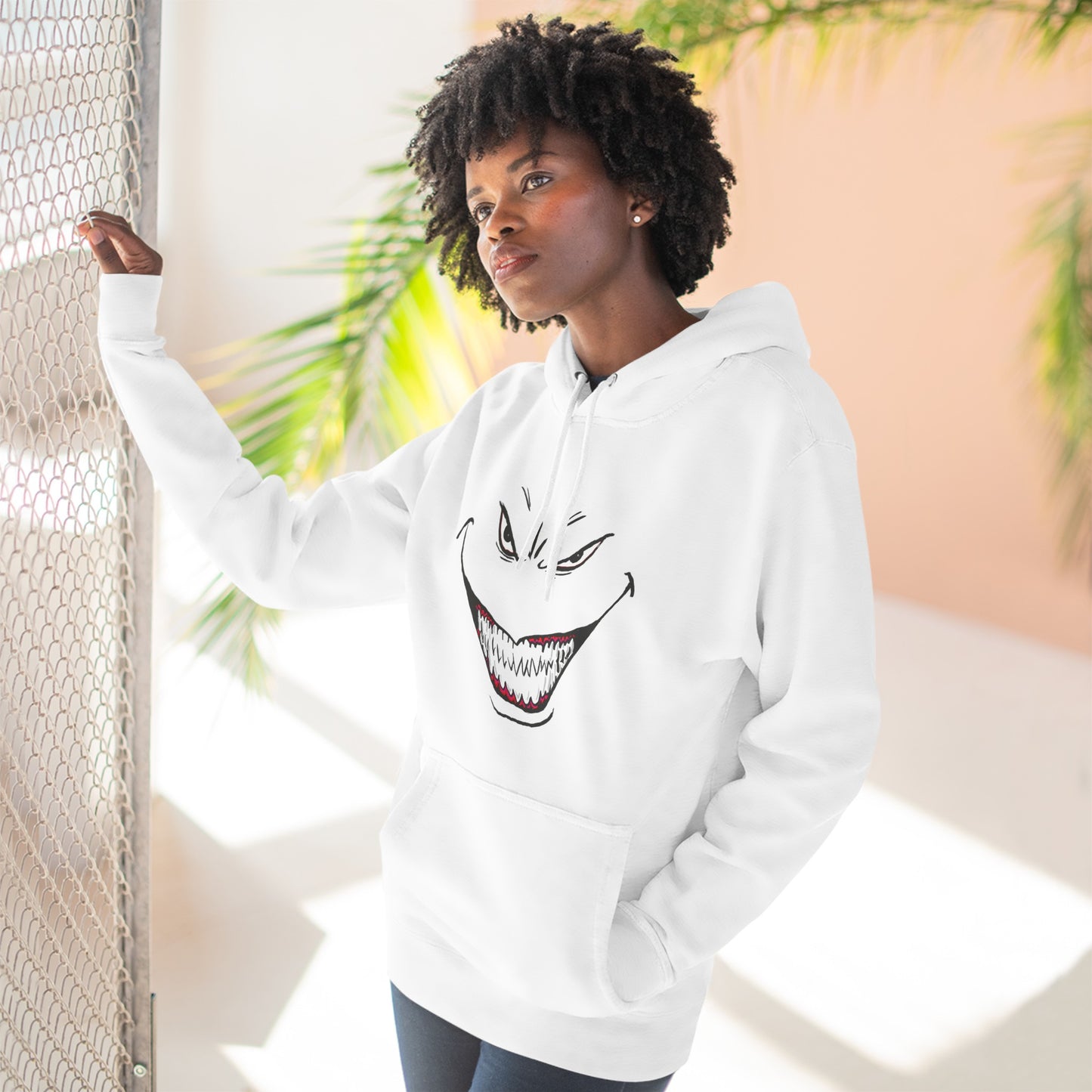Three-Panel Fleece Hoodie - 5FTT