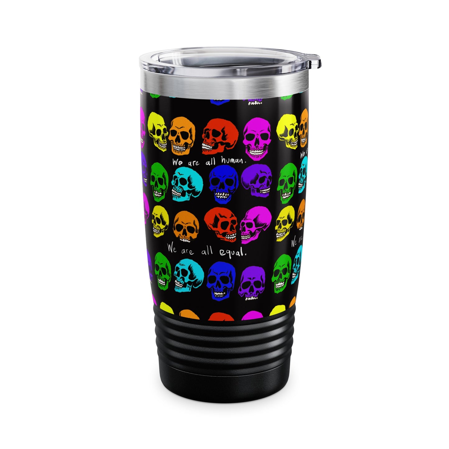 Ringneck Tumbler, 20oz - Equality skulls