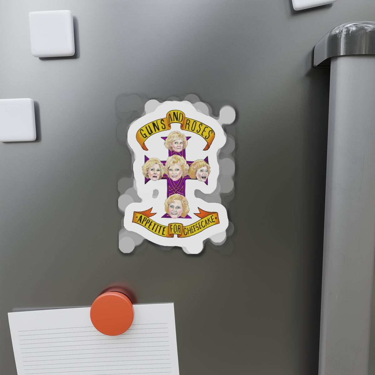 Golden Die-Cut Magnets