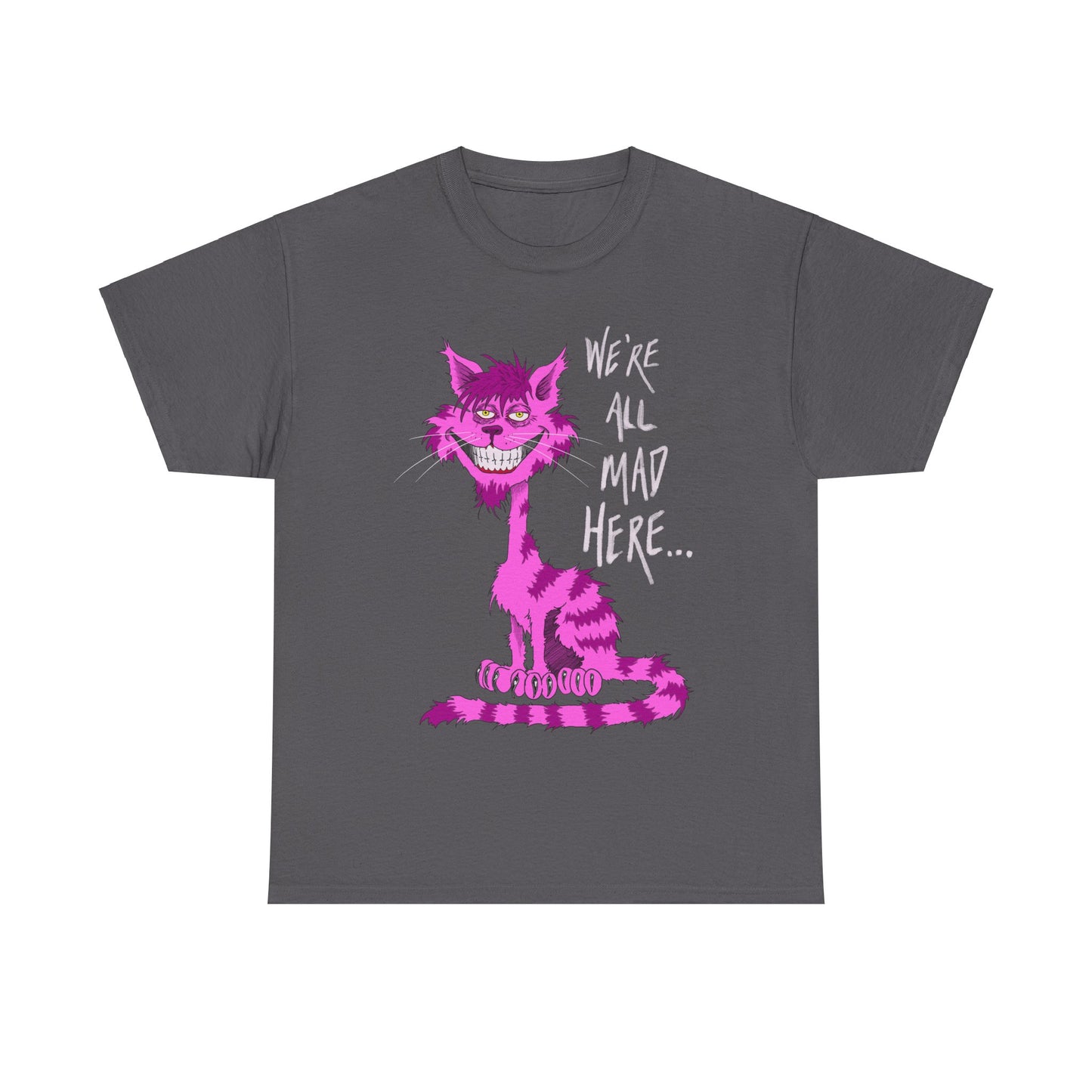 Unisex Heavy Cotton Tee - Cheshire Cat