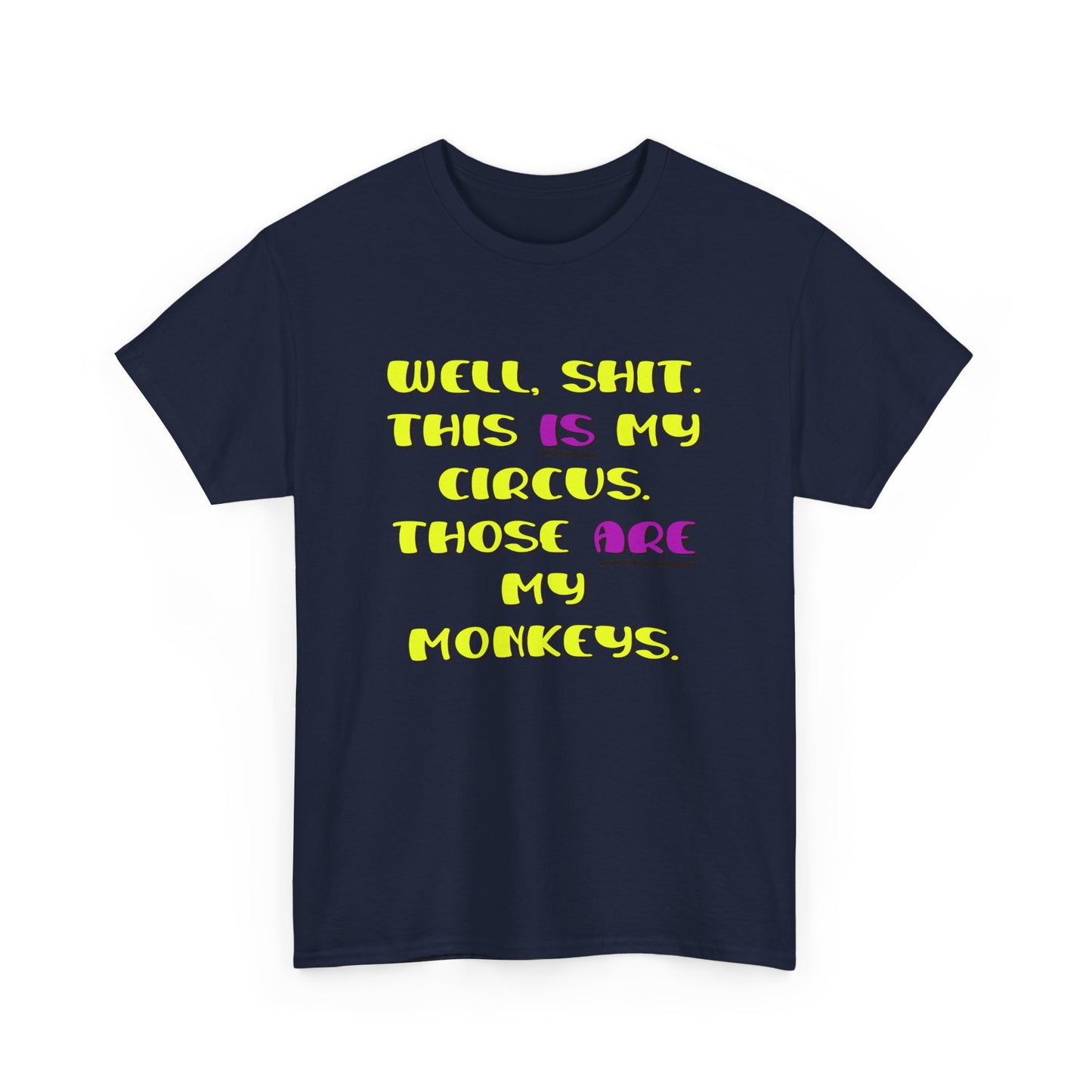 Circus monkeys Unisex Heavy Cotton Tee