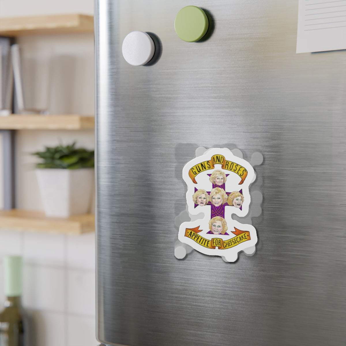 Golden Die-Cut Magnets