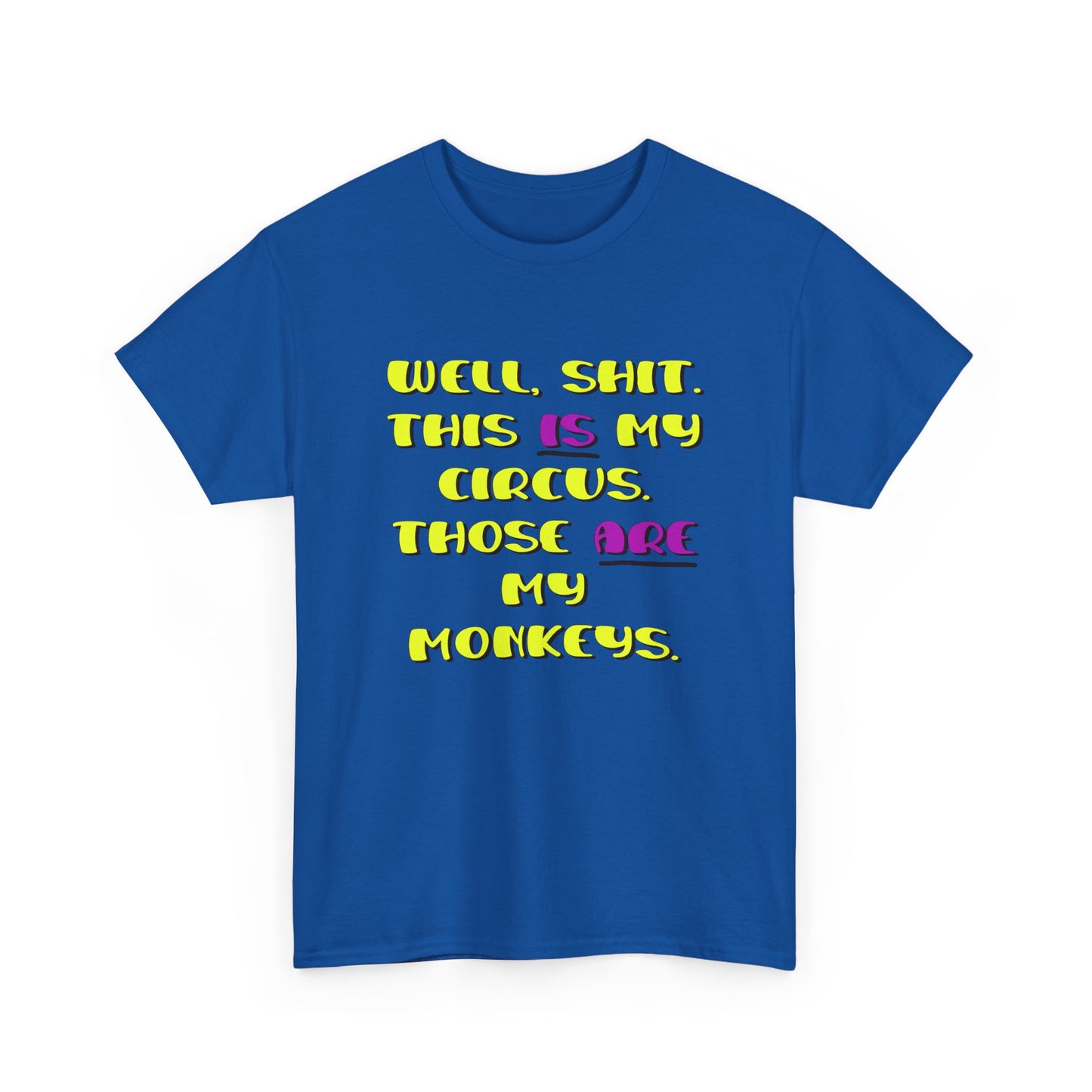 Circus monkeys Unisex Heavy Cotton Tee