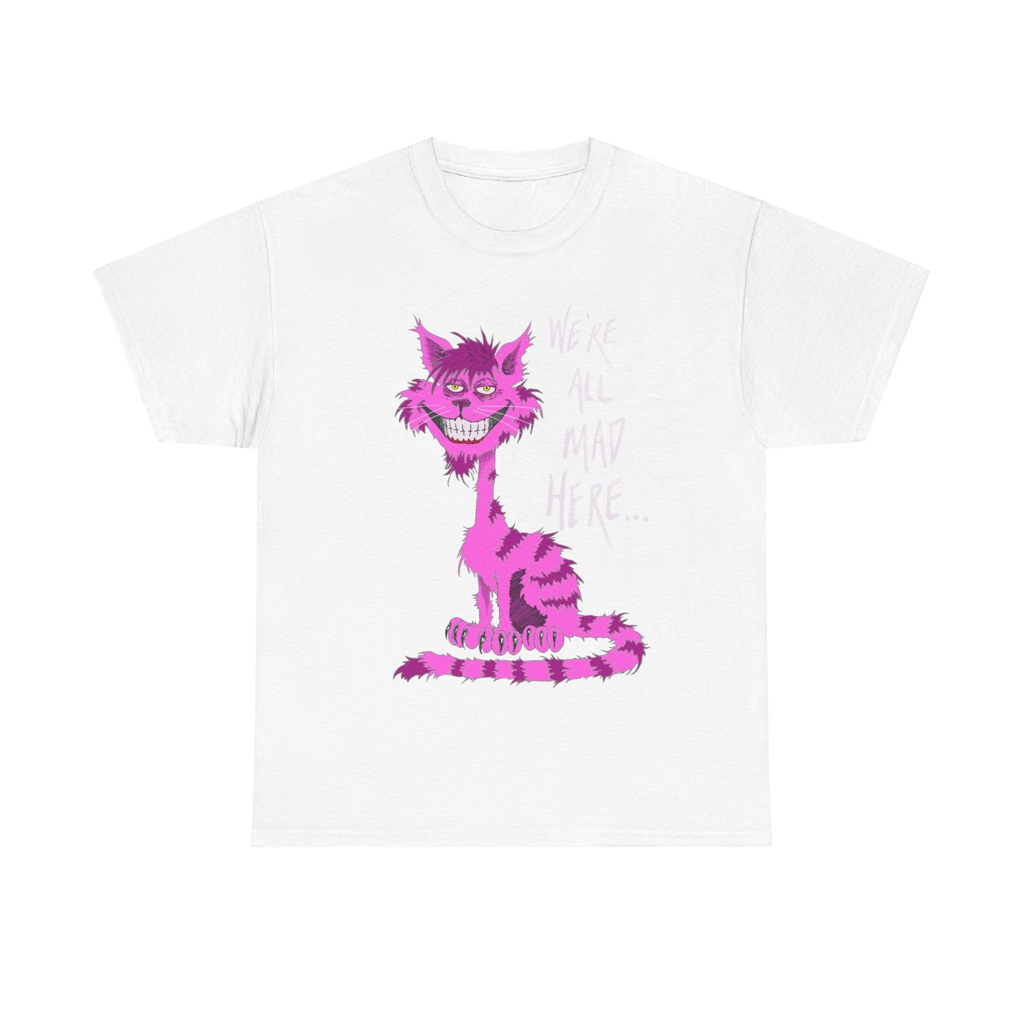 Unisex Heavy Cotton Tee - Cheshire Cat