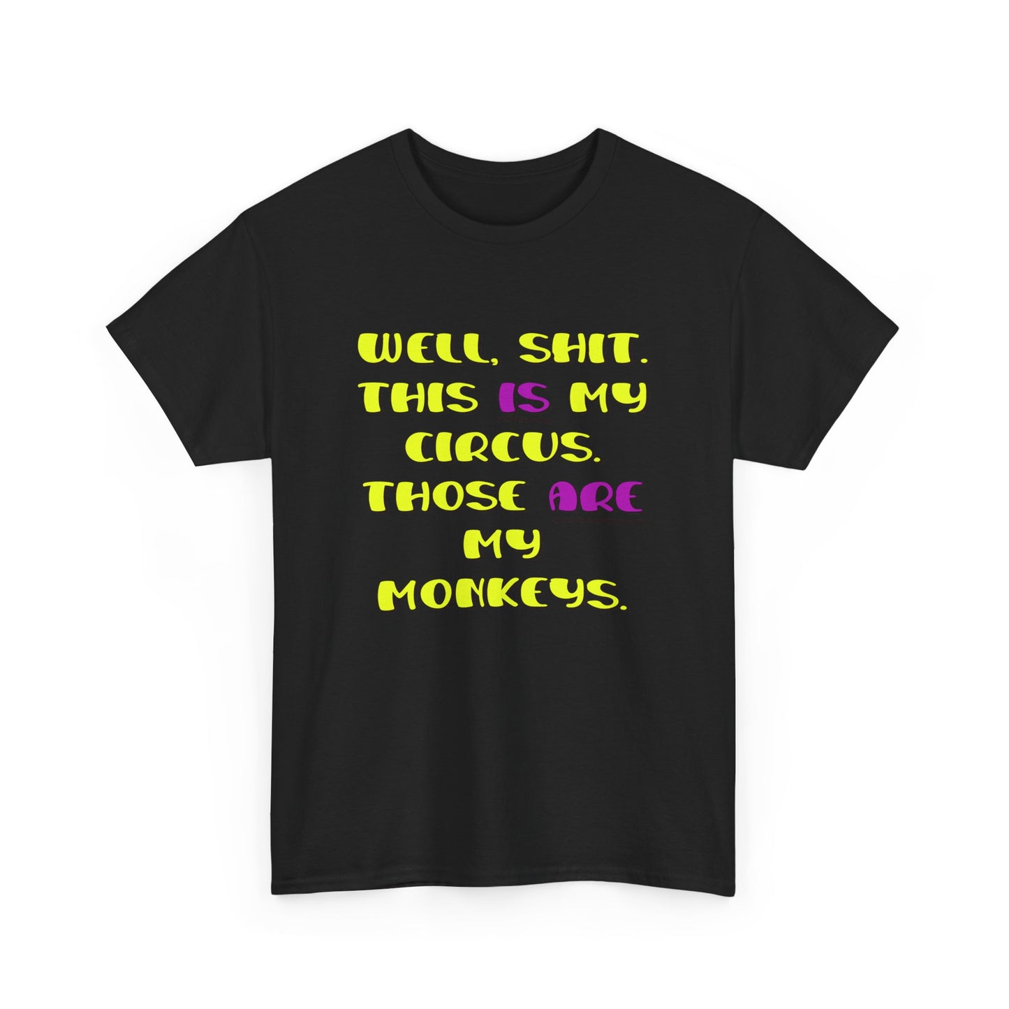 Circus monkeys Unisex Heavy Cotton Tee