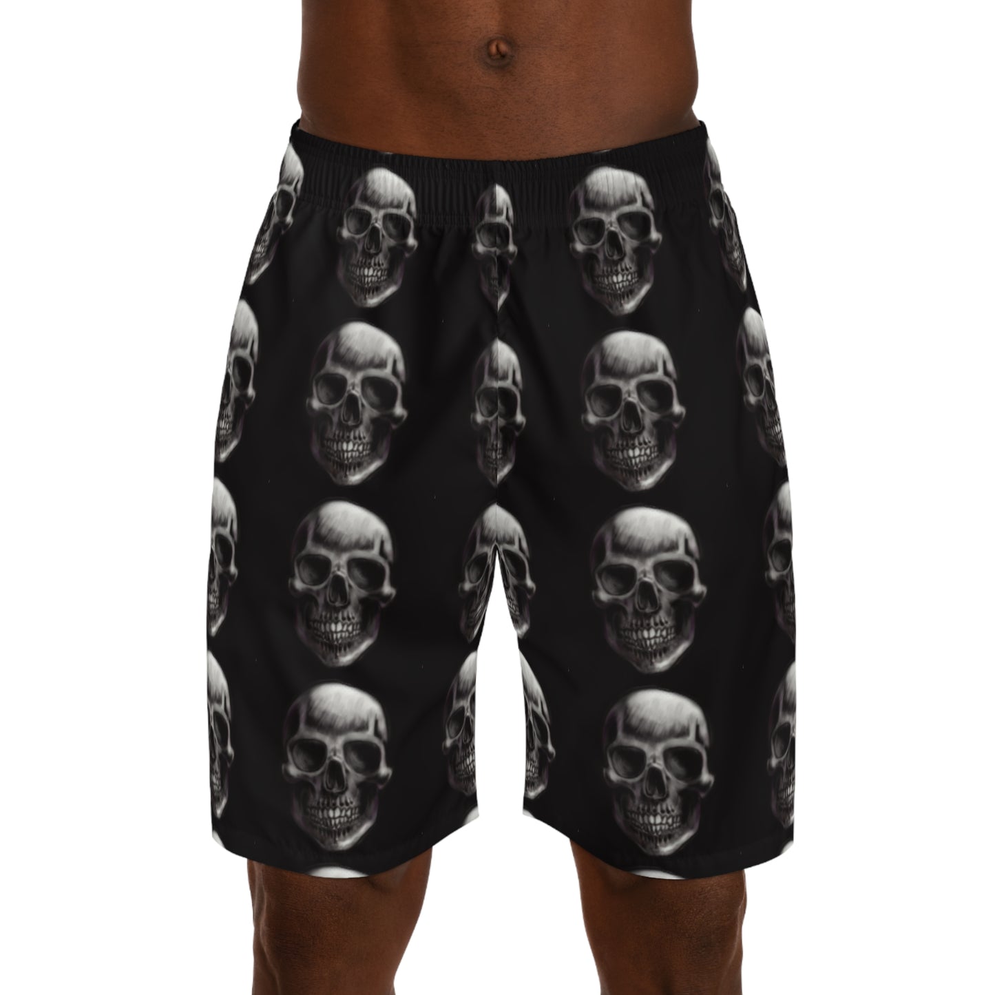 Skull Men's Jogger Shorts (AOP)