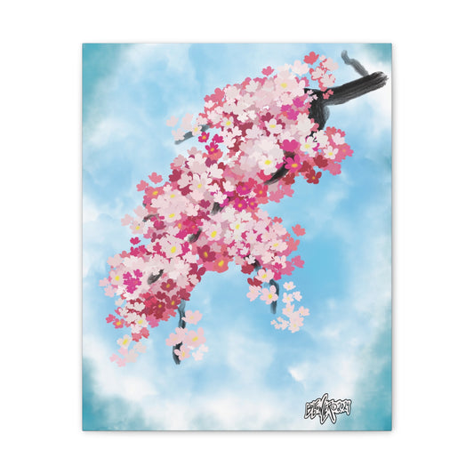 Stretched Canvas Print - Cherry Blossom