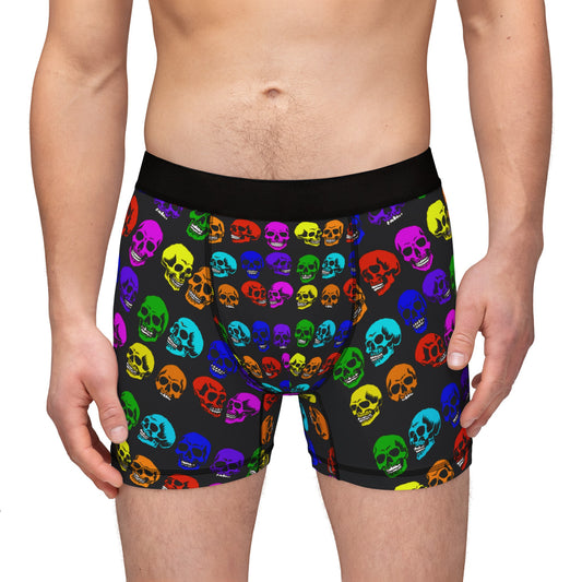 Men's Boxers - Rainbow Skulls