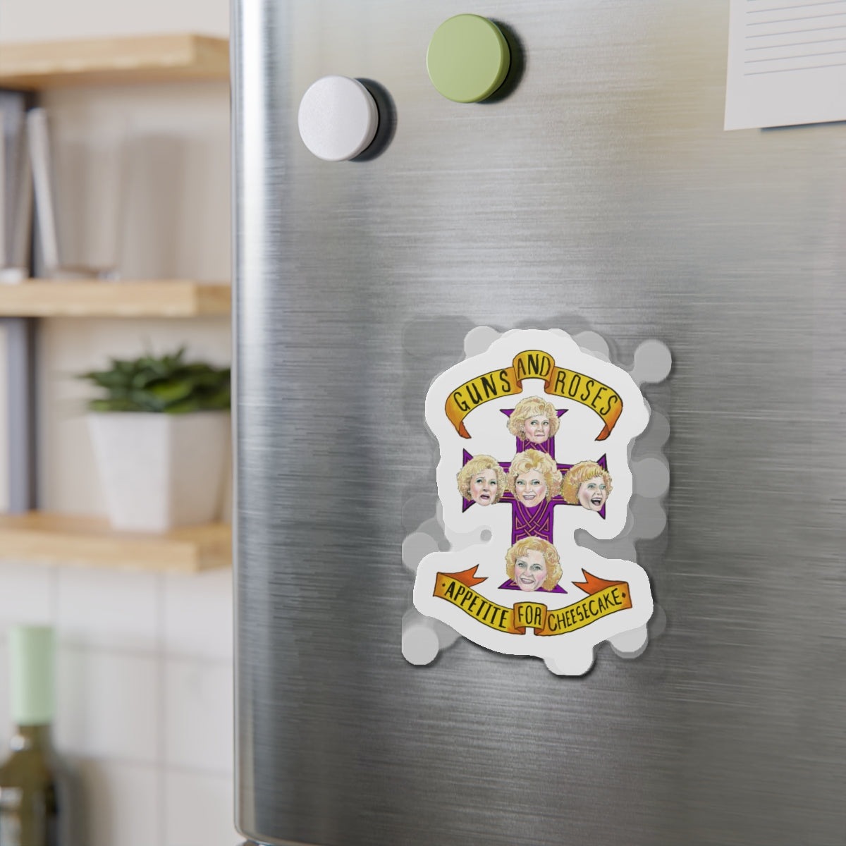 Golden Die-Cut Magnets