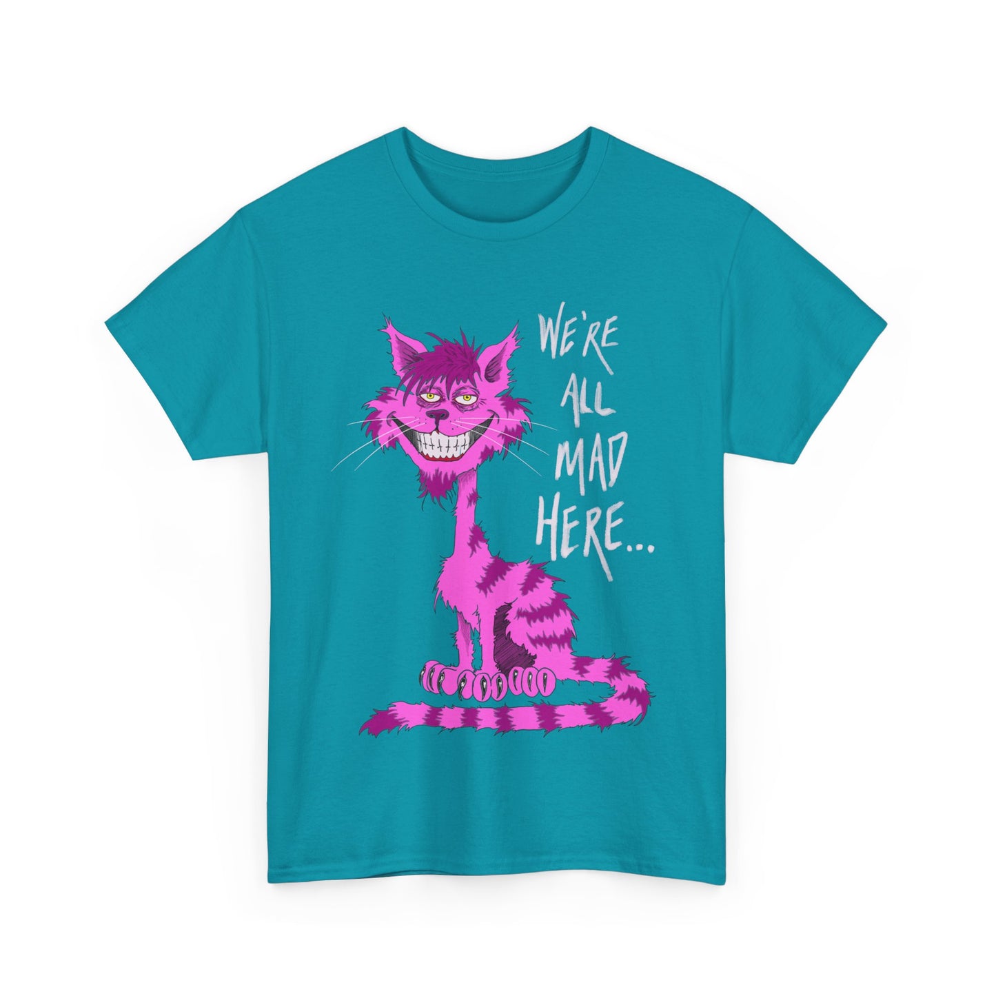 Unisex Heavy Cotton Tee - Cheshire Cat