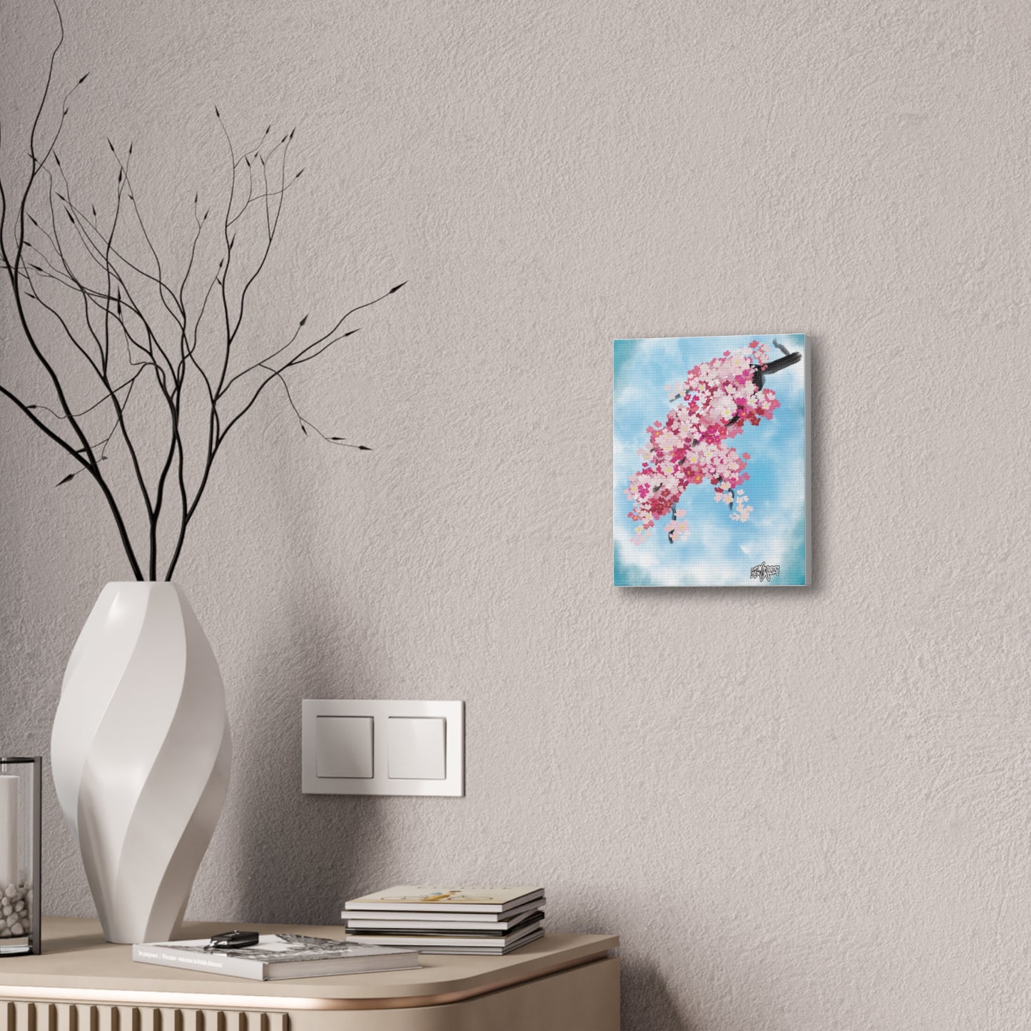 Stretched Canvas Print - Cherry Blossom