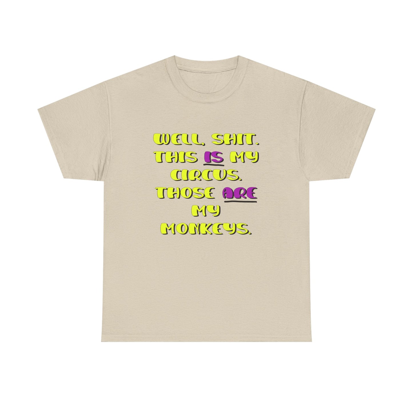 Circus monkeys Unisex Heavy Cotton Tee