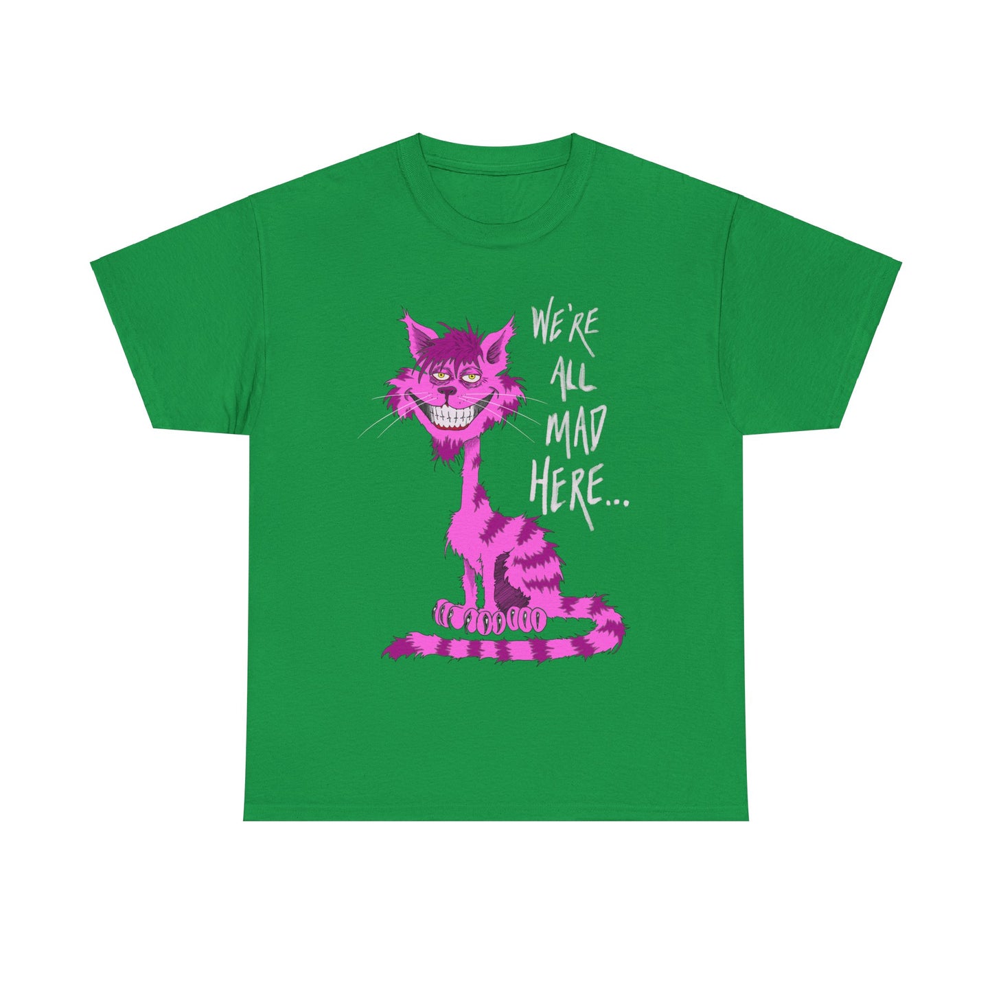 Unisex Heavy Cotton Tee - Cheshire Cat