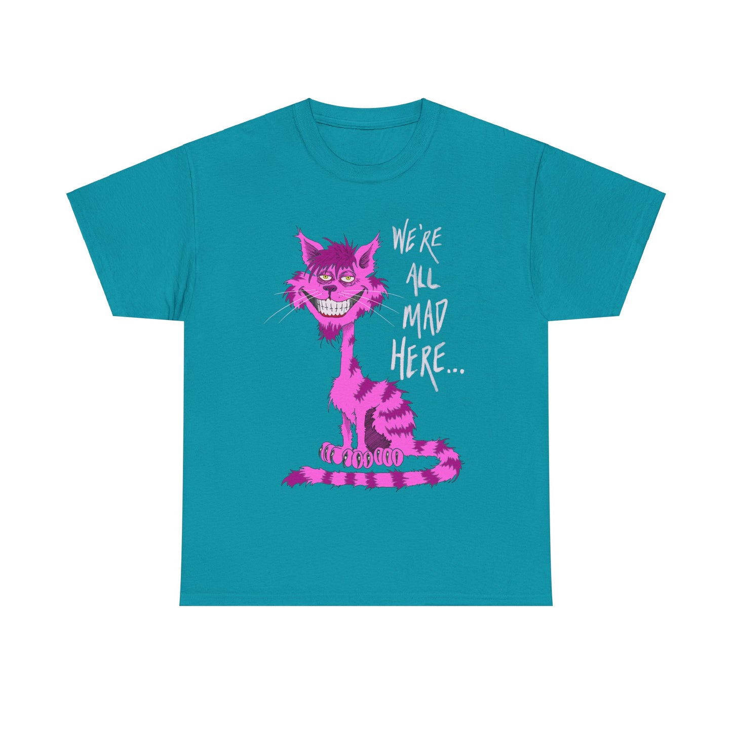 Unisex Heavy Cotton Tee - Cheshire Cat