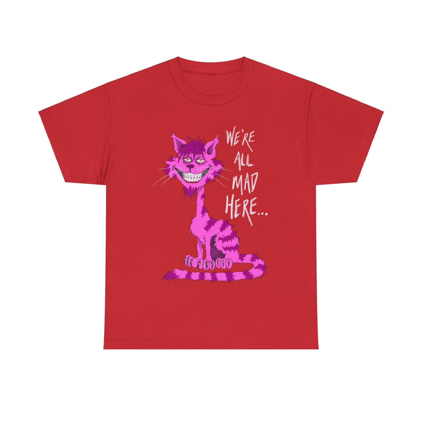 Unisex Heavy Cotton Tee - Cheshire Cat