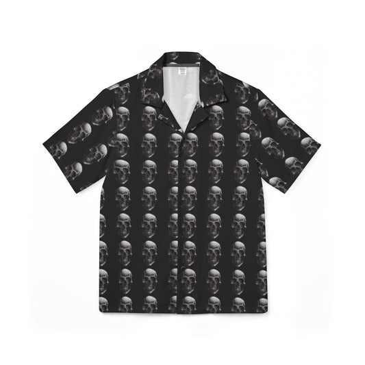 Skull Men's Hawaiian Camp Shirt (AOP)