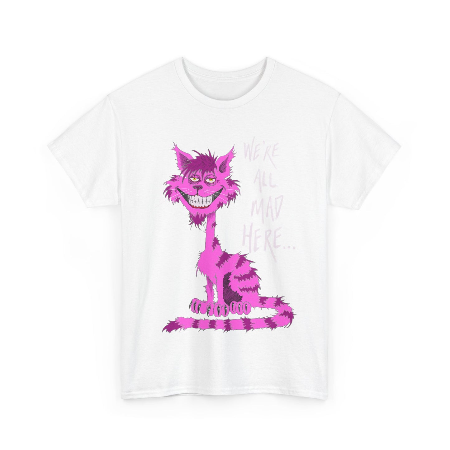 Unisex Heavy Cotton Tee - Cheshire Cat